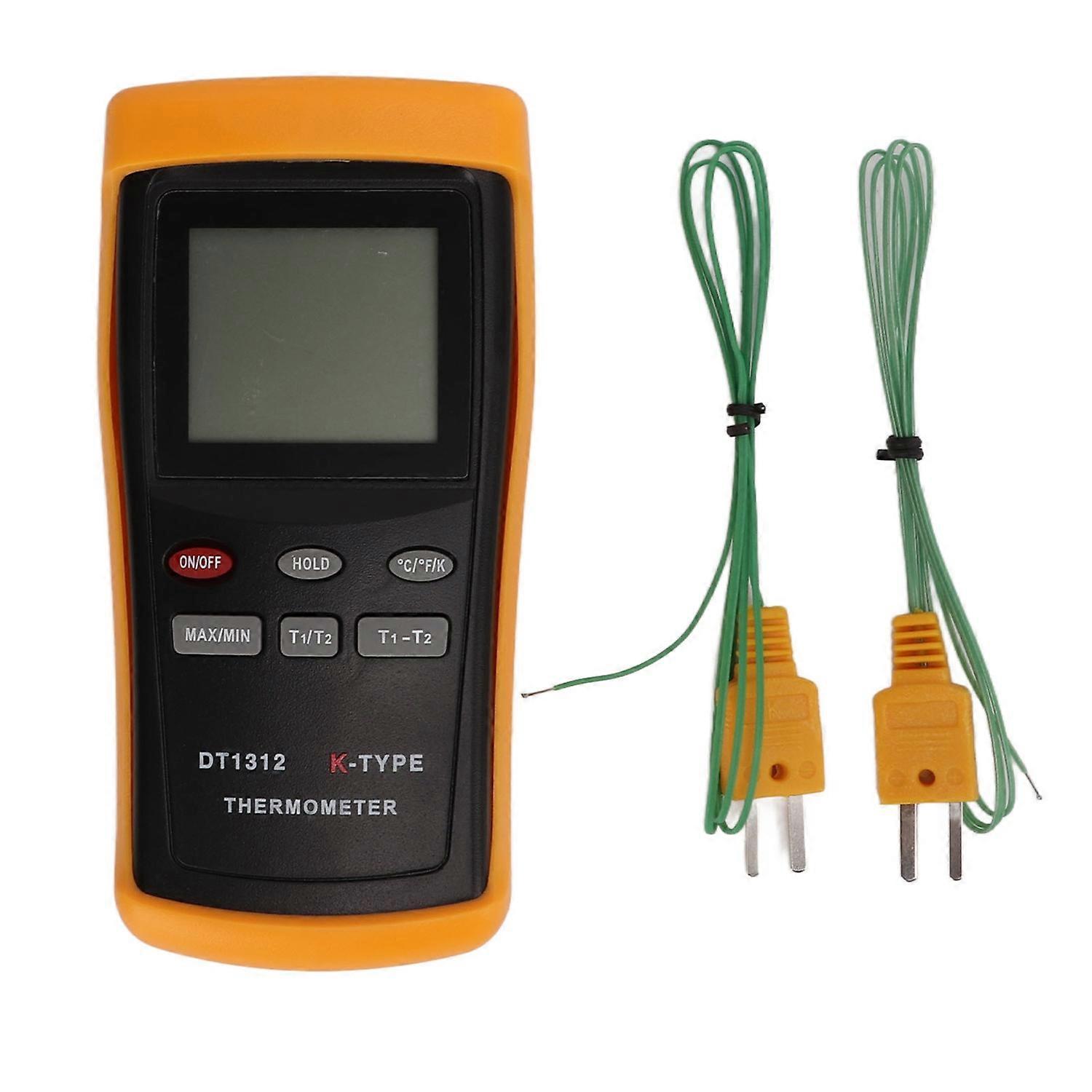 Digitales Thermometer, Hohe Messgenauigkeit, Multifunktional, Geringer Stromverbrauch, 2 Kanäle