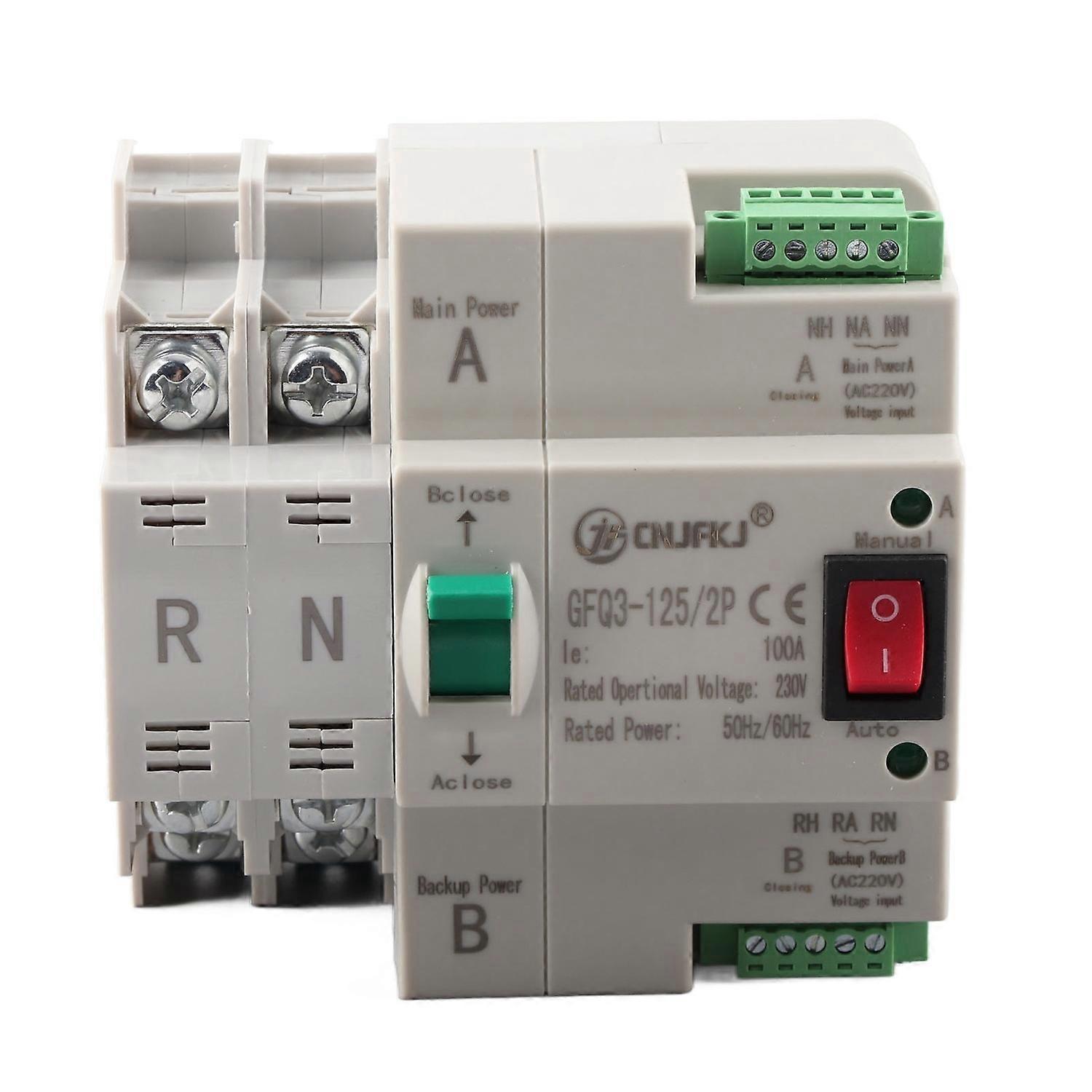 Automatischer Dual-power-umschalter 2p Schnellumschaltung Pc Ac 230v Für Heim Und Fabrik