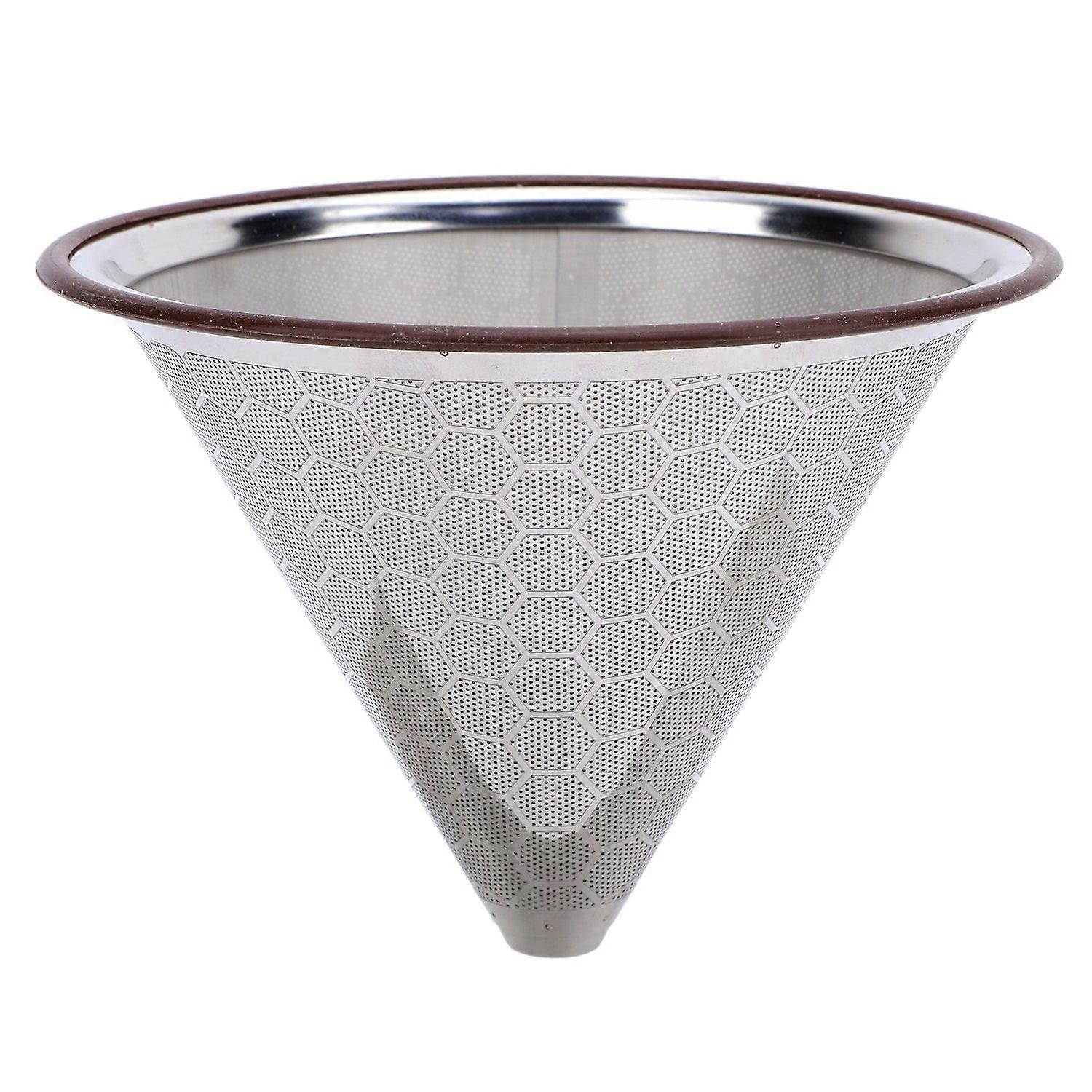 Kaffeefilter Aus Edelstahl, Papierlos, Wiederverwendbar, Metallkegel-kaffeefilter