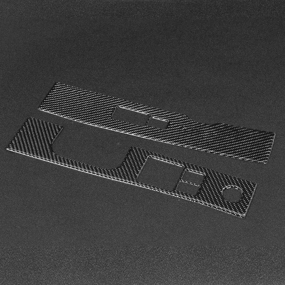 2 Stück Abdeckungen Für Fensterheberschalter Aus Kohlefaser, Passend Für Nissan 350z 2006-2009