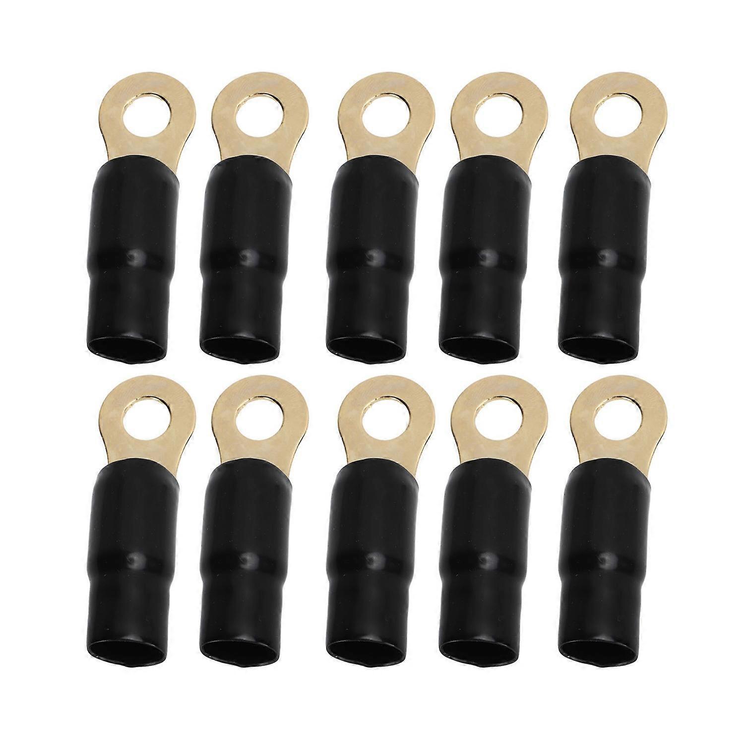 10 Stück Kupferdraht-kabelschuhe, Ringkabelschuhe, 12 Mm, 0 Awg, Für Verteilerkasten, Haus Und Fahrzeug