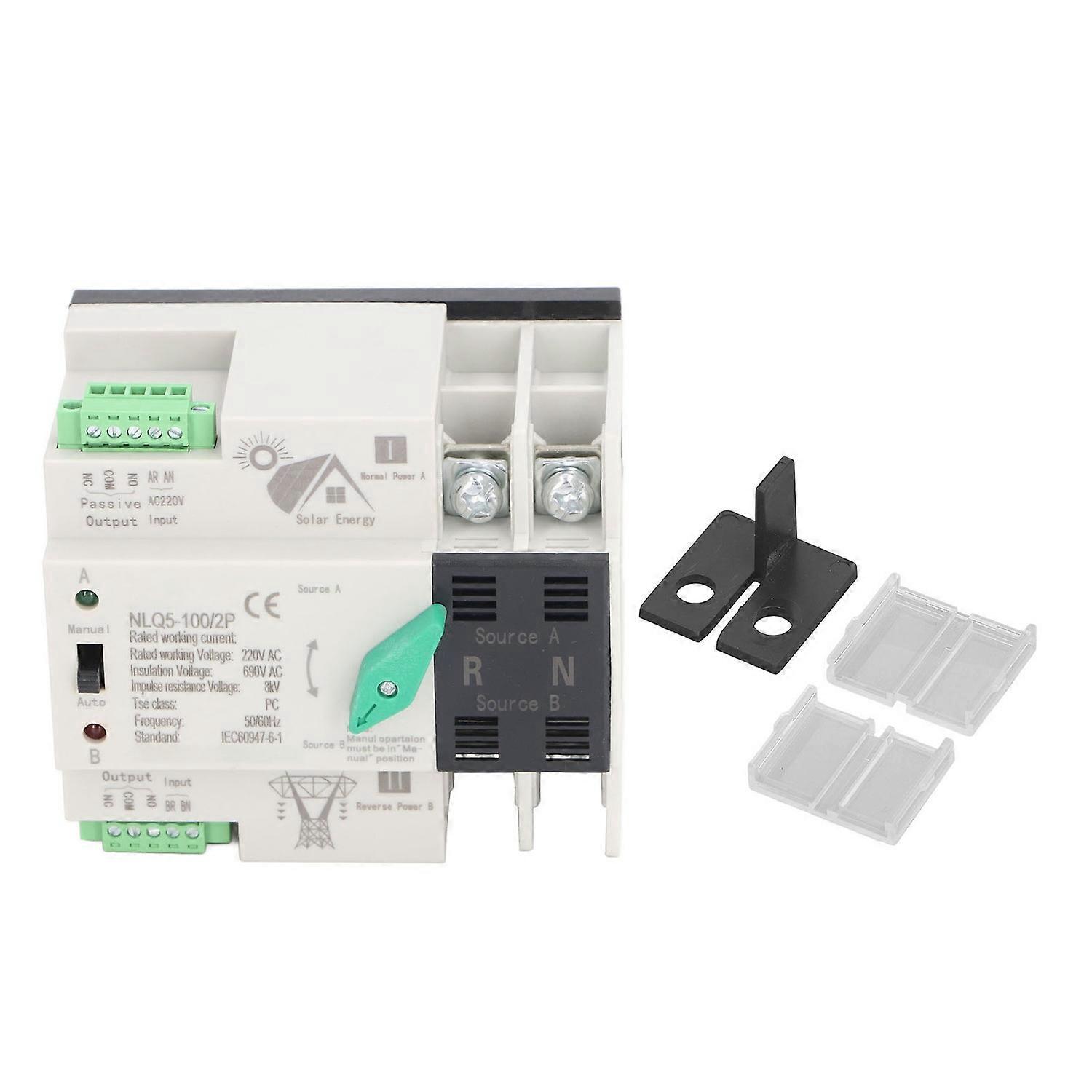 Automatischer Dual-power-umschalter 2p Pv Zu Netz Mini Ats Dual-power-generator-umschalter
