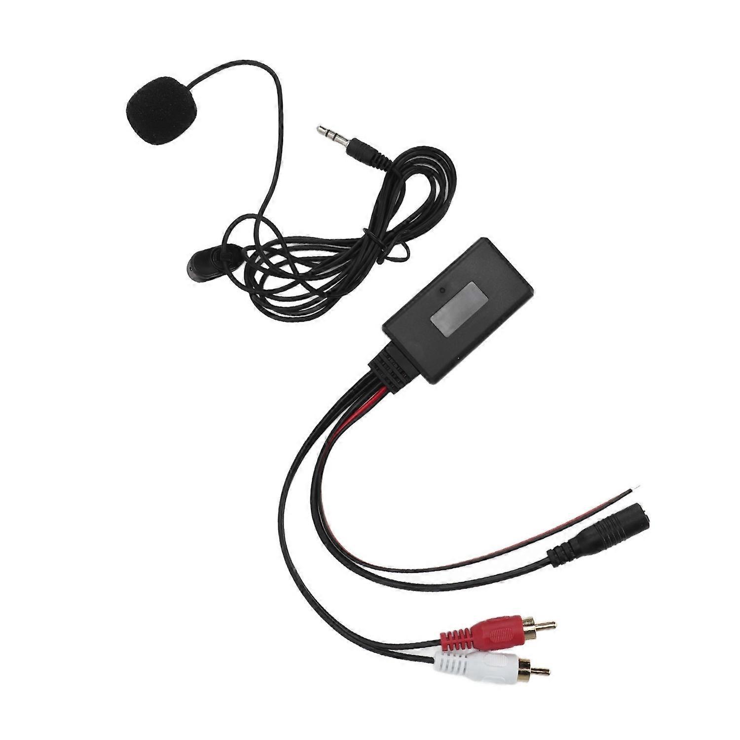 Bluetooth-aux-adapter Für Kenwood-autos Mit 2 Rca-audioeingängen Und Freisprechmikrofon