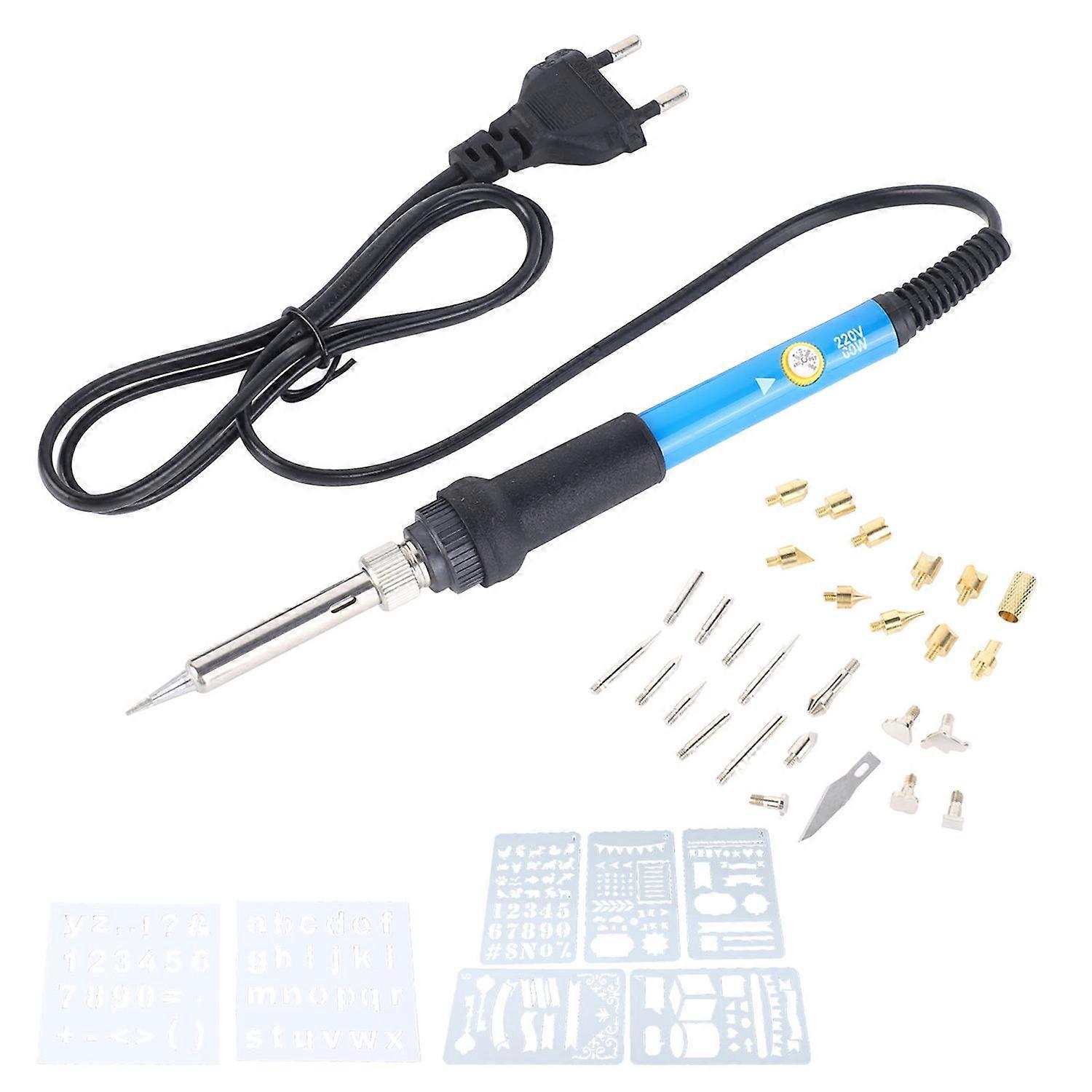 Elektrisches Lötset Mit Gummigriff, Stempel- Und Gravierplatte
