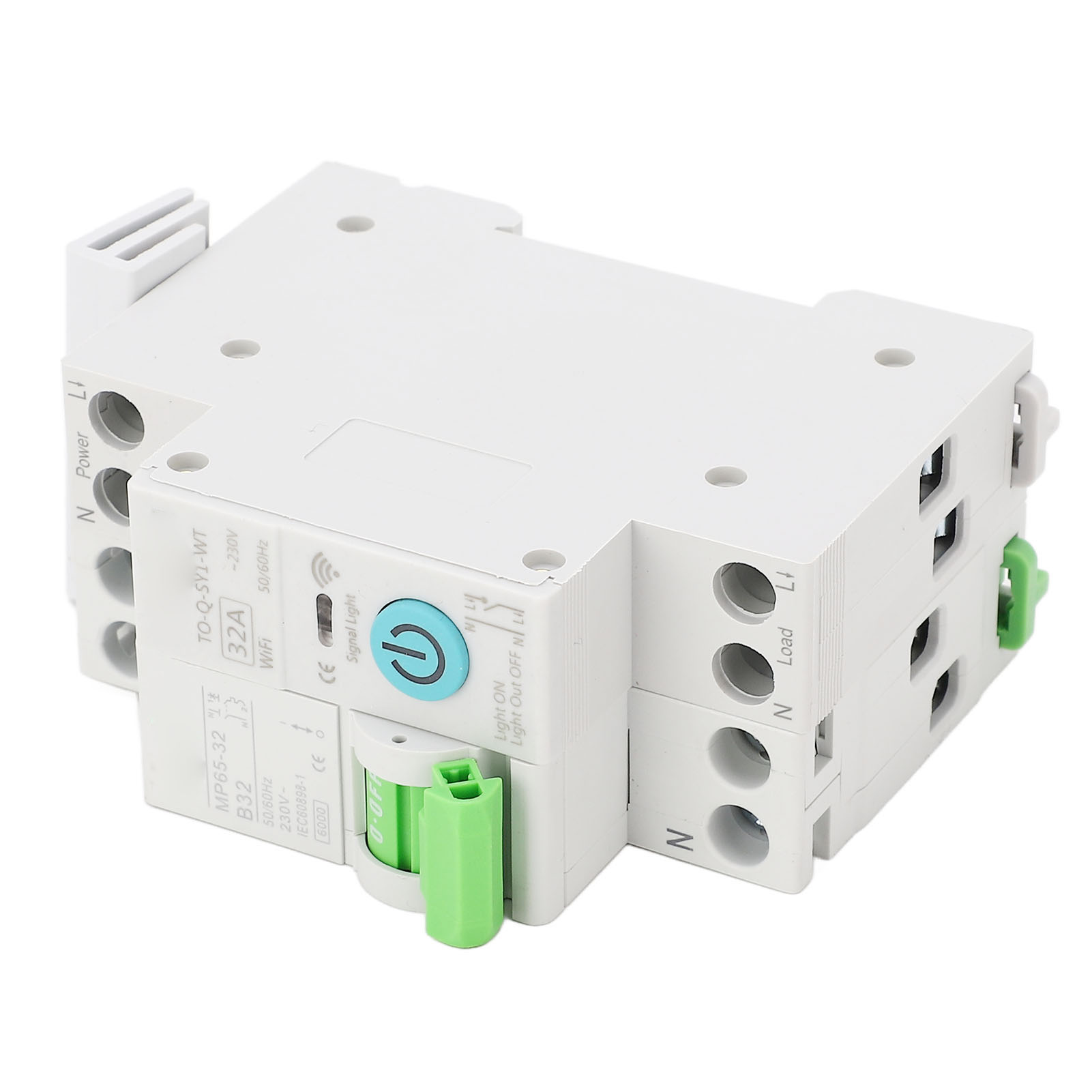 Wlan-leistungsschalter 1p+n 32a Ac 230v 6ka Abschaltvermögen Zeitrelais Fernbedienung Mcb
