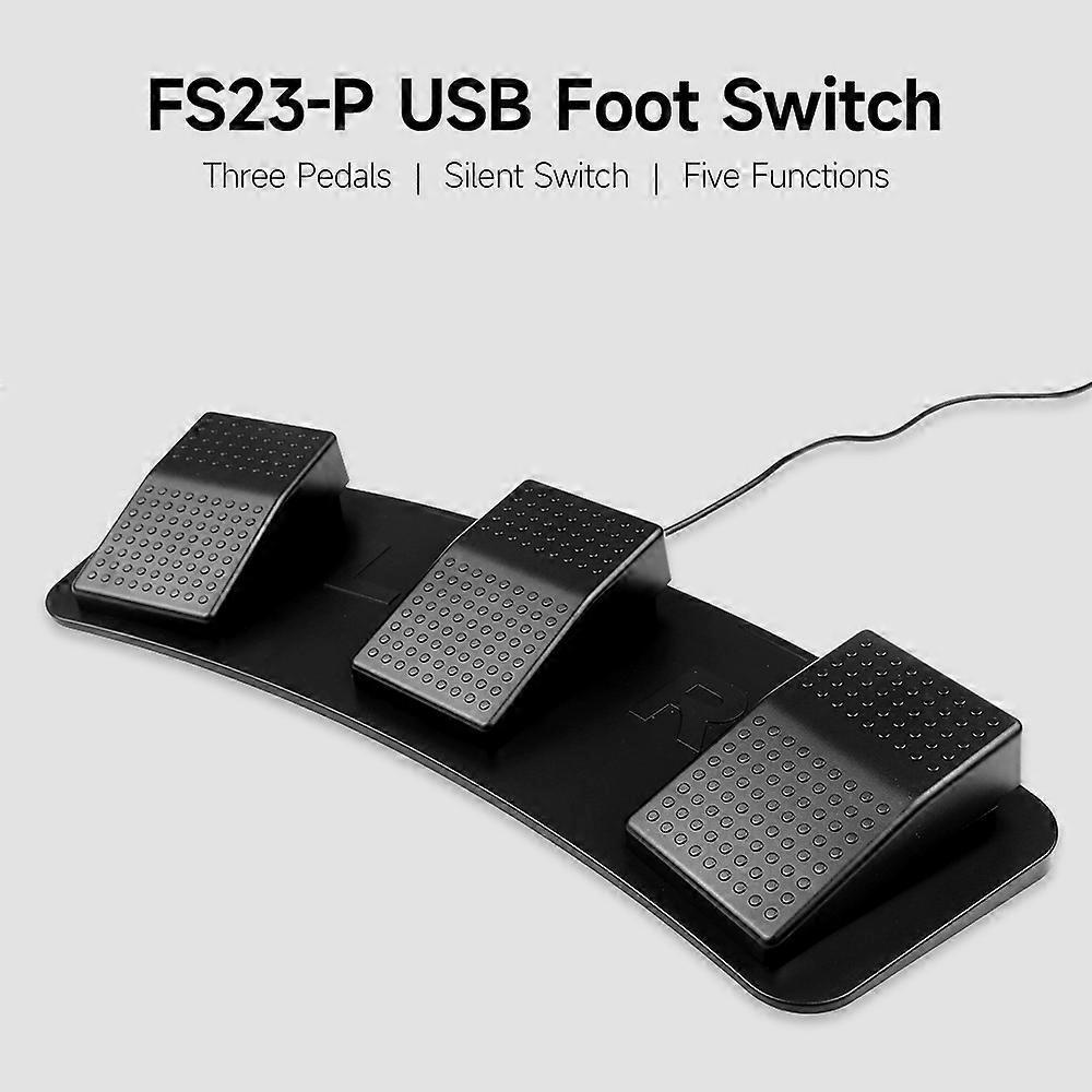 Fs23-p Usb-dreifach-fußschalter, Multifunktionaler, Kundenspezifischer Fußpedal-fotoelektrischer Schalter Für Bild A