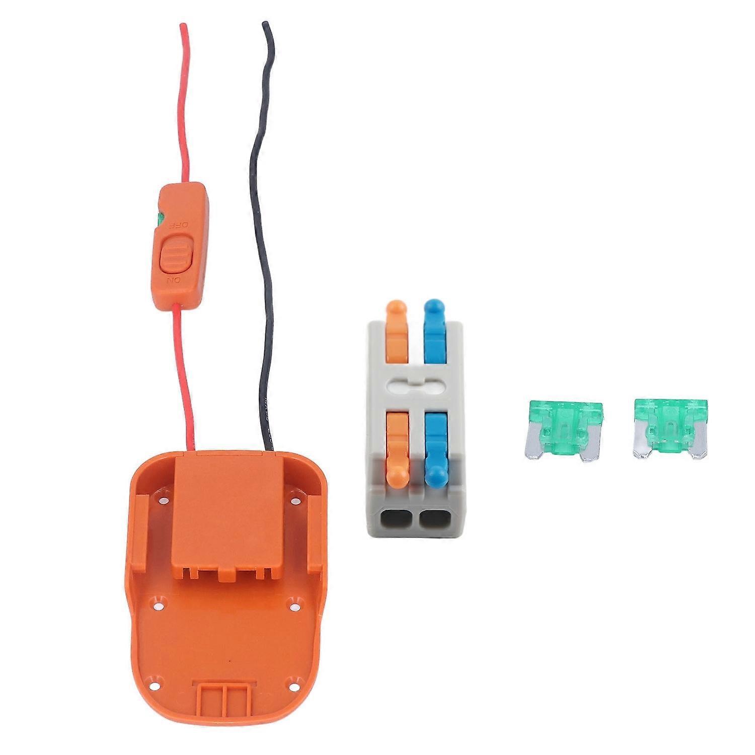 Professioneller Netzadapter Mit Akku-dock, Stromanschluss Und Sicherungsschalter Für Ridgid Age 18v