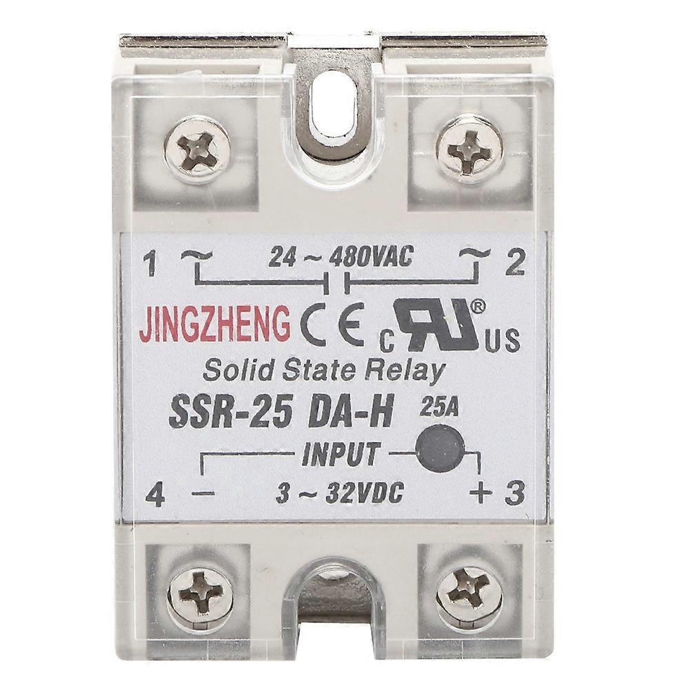 Halbleiterrelais (kontaktloser Schalter) Dc/ac Ssr Mit Aluminium-kühlkörperplatte Ssr-25a Da H