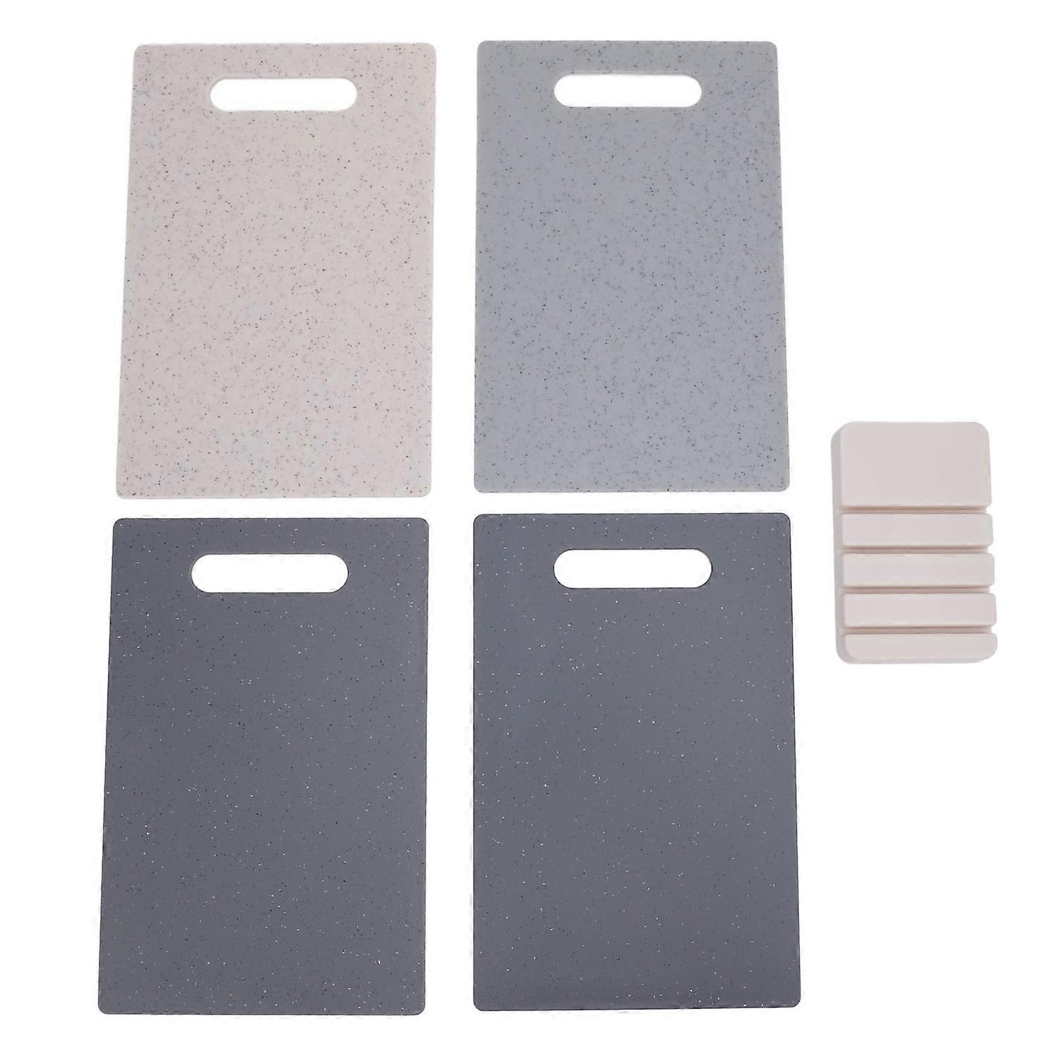 4-teiliges Schneidebrett-set, Flexible Kunststoff-schneidebretter Mit Rutschfester Unterseite Für Fleisch, Gemüse Und Obst