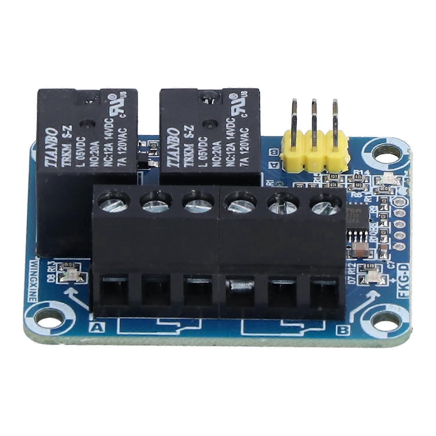 Fkgd Controller Fernbedienungsrelais Zweikanal-einpol-doppelumschalter-modul 20a Dc 58v