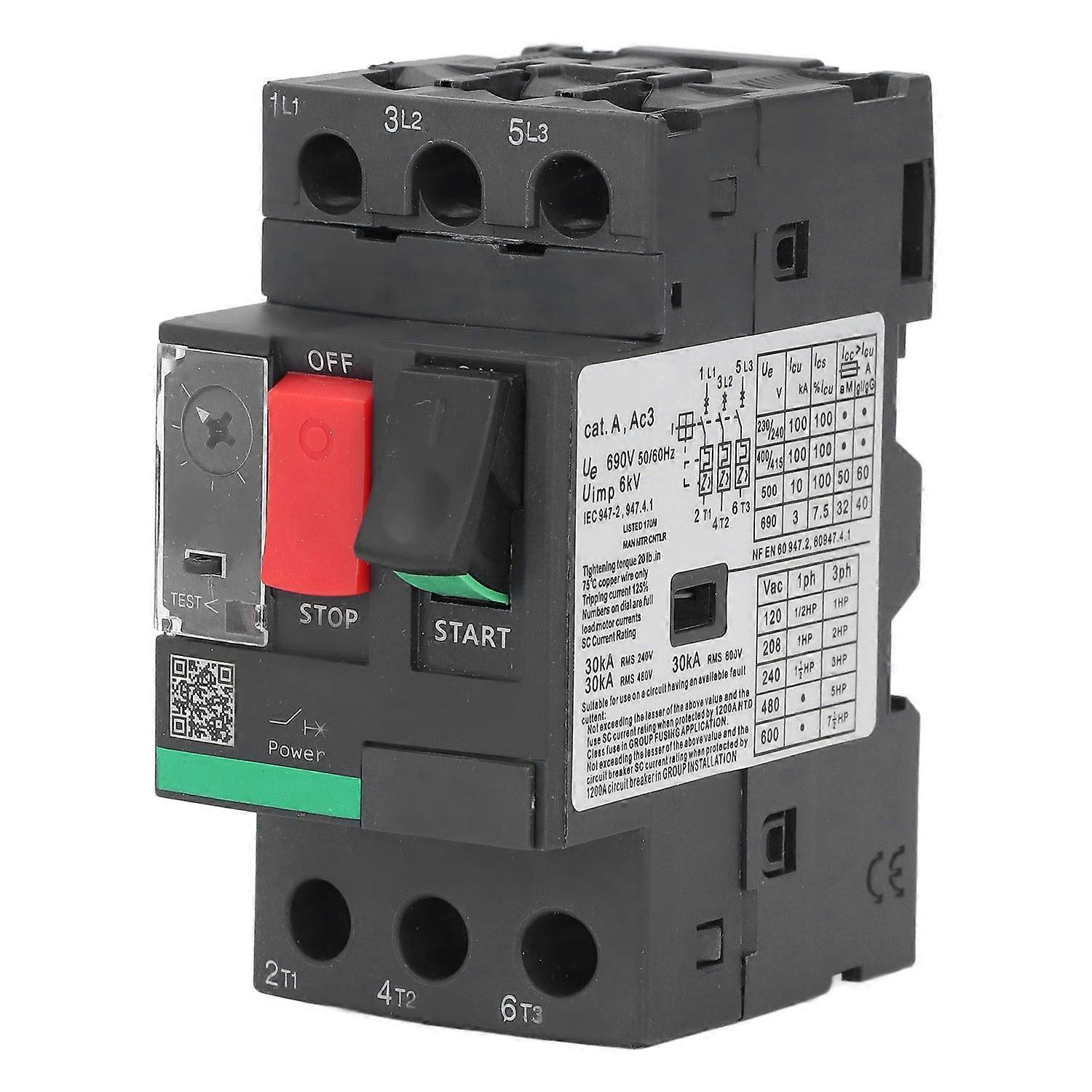 0,63–1 A Motorschutzschalter, Thermomagnetisch, 35 Mm Din-schiene, Manueller Motorstarter-taster, Ac 690 V