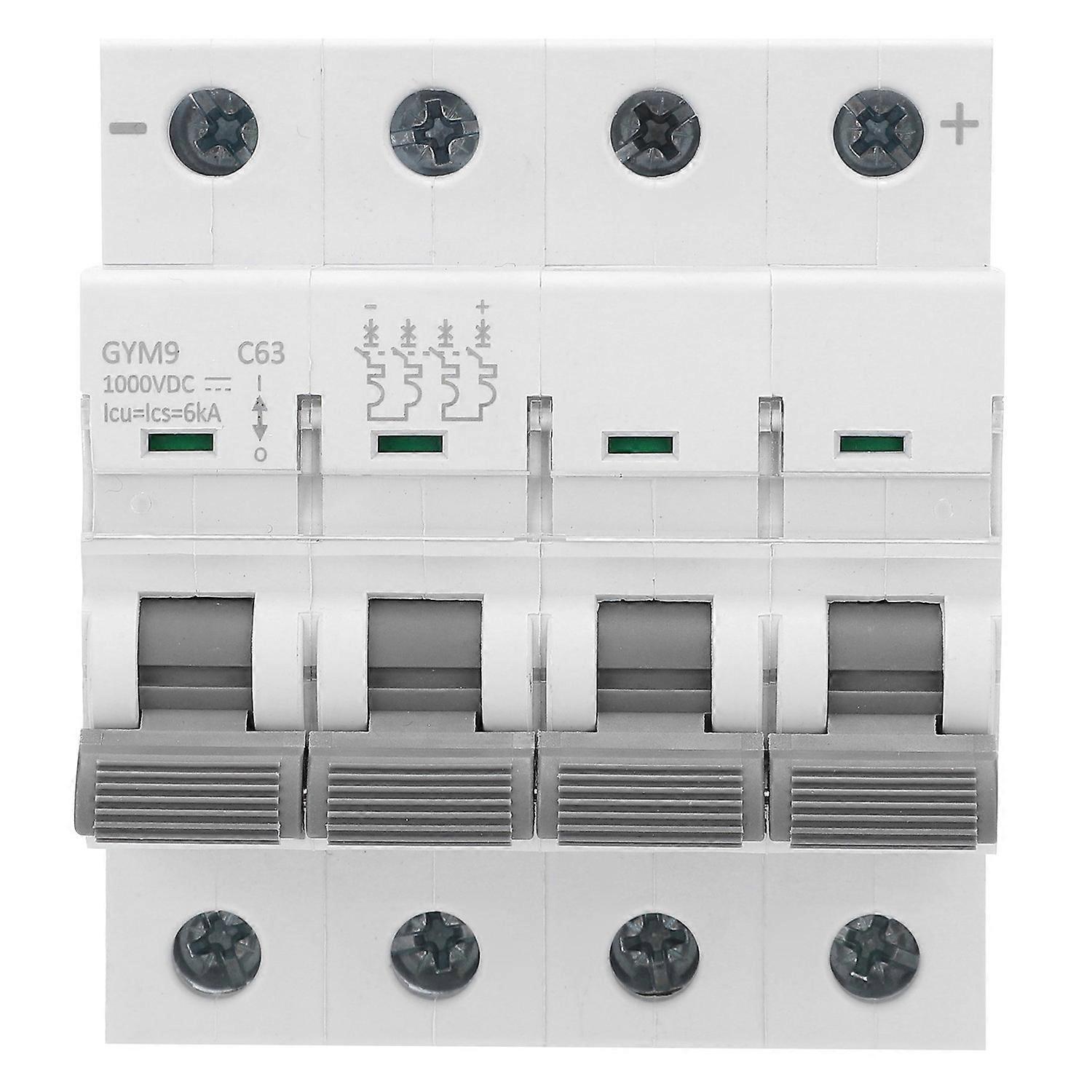Dc-leistungsschalter Mini-din-schienenmontage Schutzausrüstung Gym9‑c63 4p 1000v