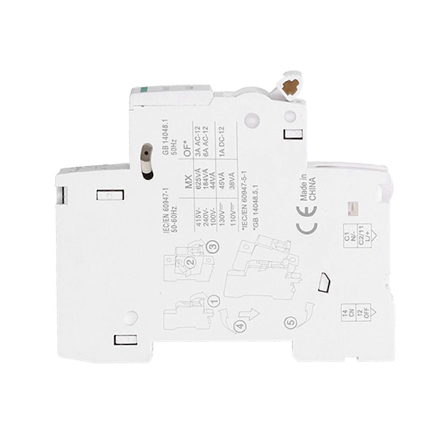 Shuntrelease Nylon Din-schienen-leistungsschalter Zubehör Mx+of Dc110-130v Ac100-415v