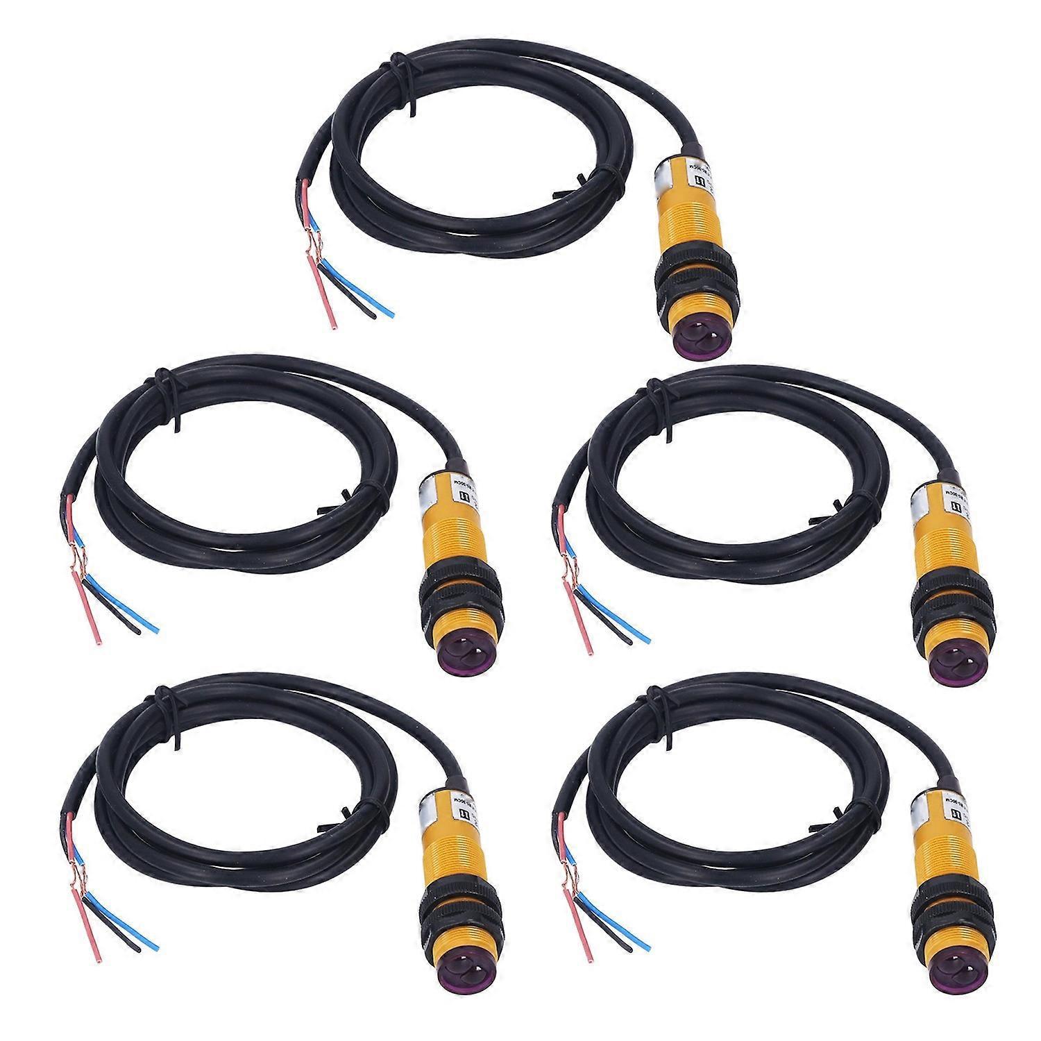 Stück Infrarot-lichtschrankenschalter Npn, Normalerweise Geschlossen, 5 Bis 30 Cm Erfassungsbereich, Fotoelektrischer Sensor, Dc10‐