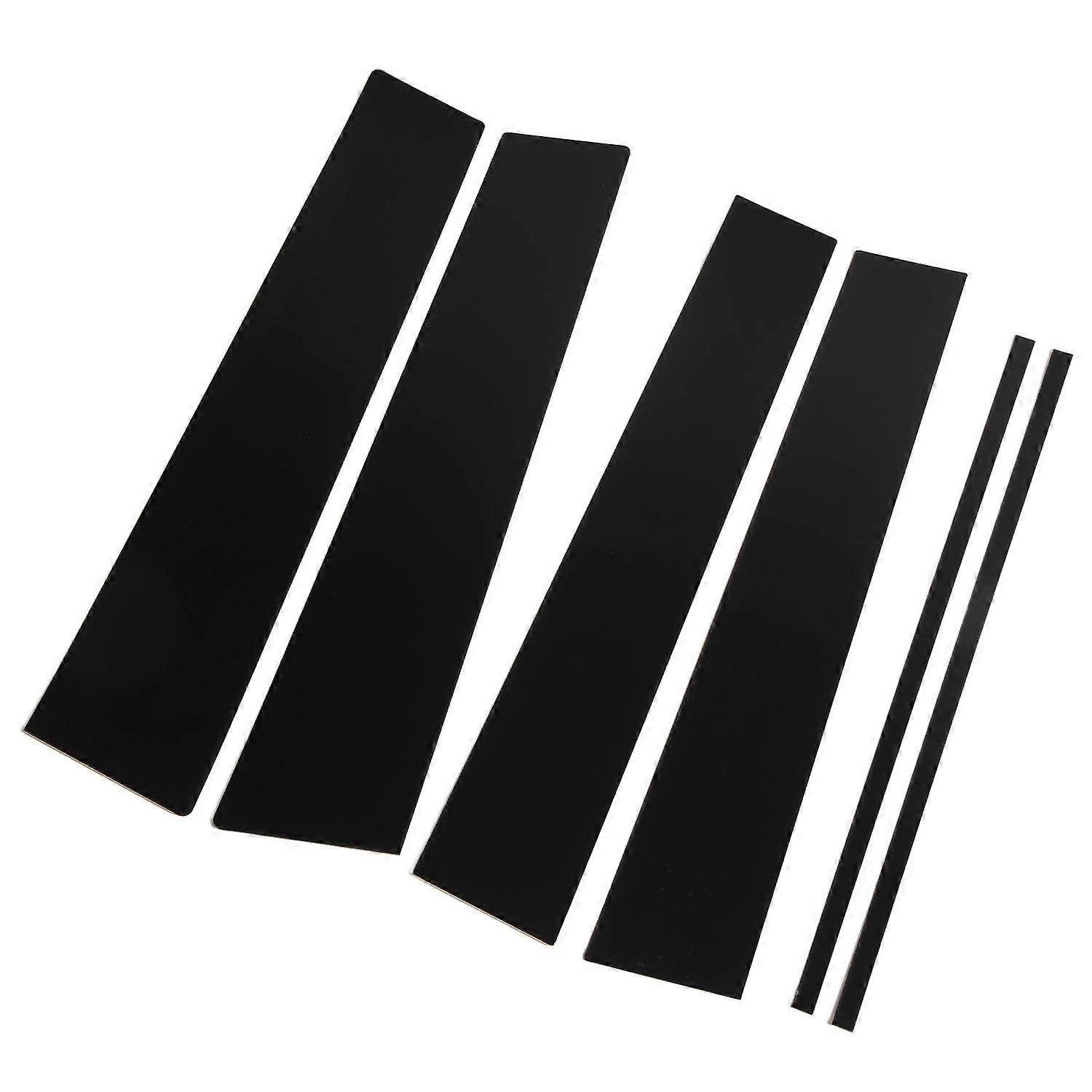 6-teiliges Set Türverkleidungsleisten Für Die B-säule, Glänzend Schwarz, Aus Polycarbonat, Fensterpfostenschutzabdeckung Für Toyota Hilux (2015 Bis 2023)