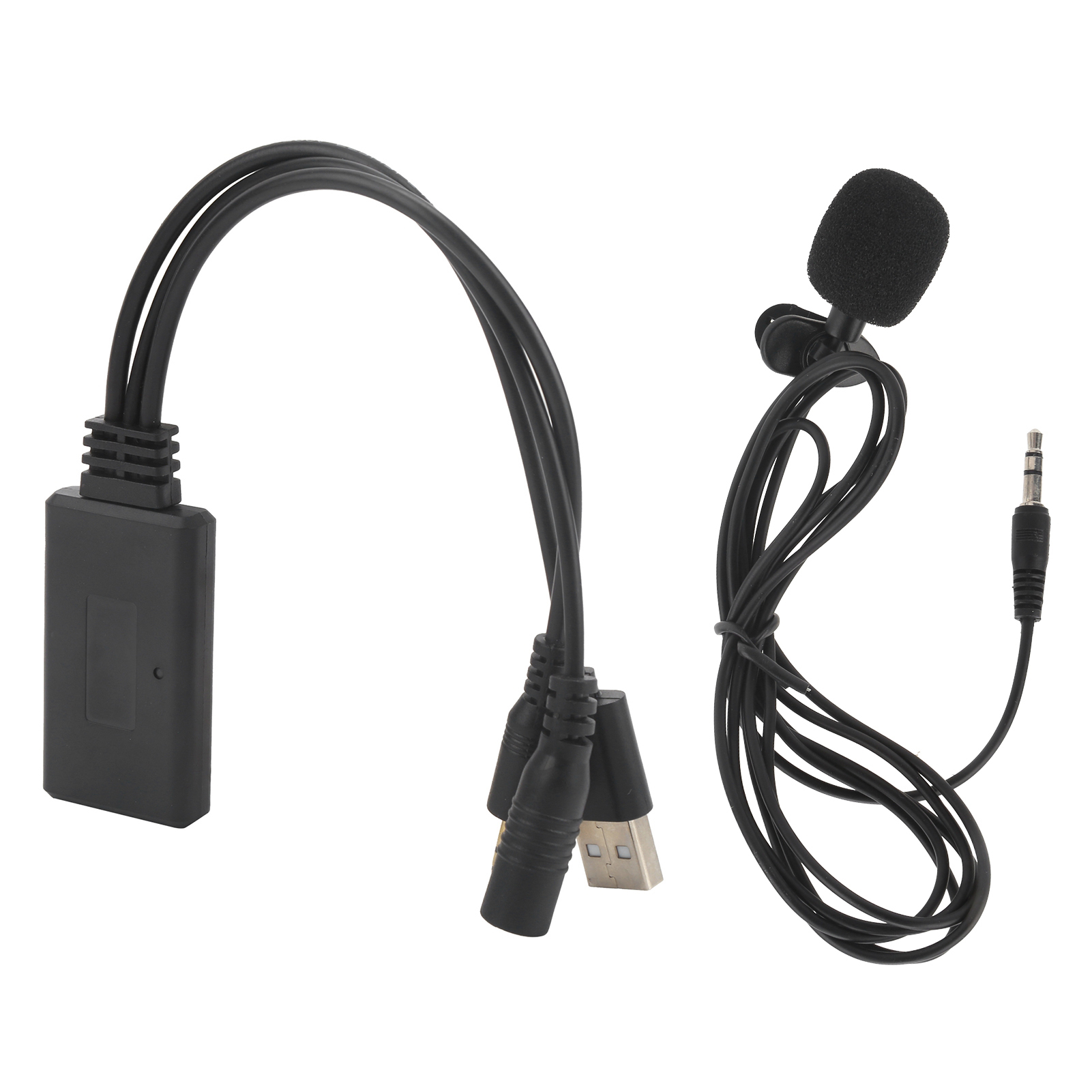 Universeller Kfz-auxin-bluetooth-audio-kabel-adapter Mit Drahtlosem Mikrofon Und Freisprechfunktion