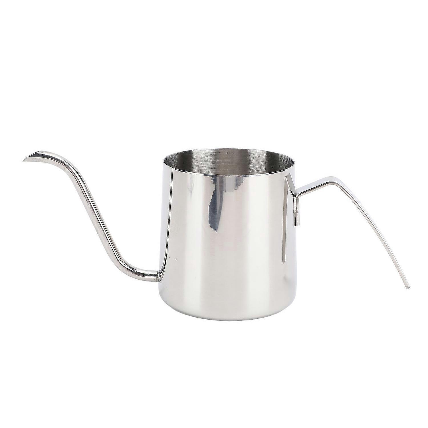 Kaffeekanne Zum Aufbrühen, 240 Ml, Edelstahl Sus304, Schwanenhalsausguss, Kaffeekanne, Teekanne, Tropfschale Für Zuhause