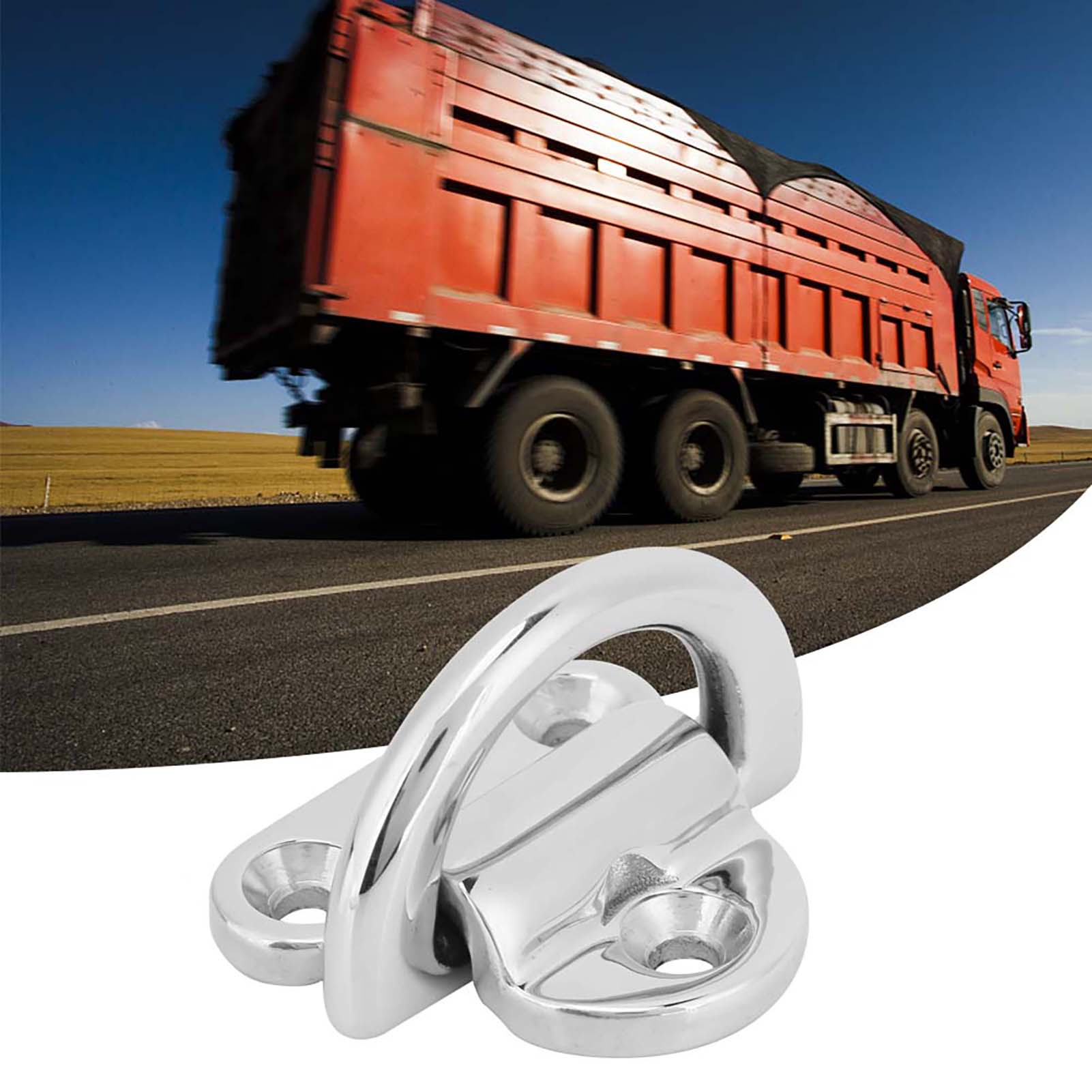8 Mm Edelstahl Klappbare Boots- Und Marine-pad-öse Zur Aufbewahrung Von D-ringen Und Zur Befestigung Von Yachtmotoren