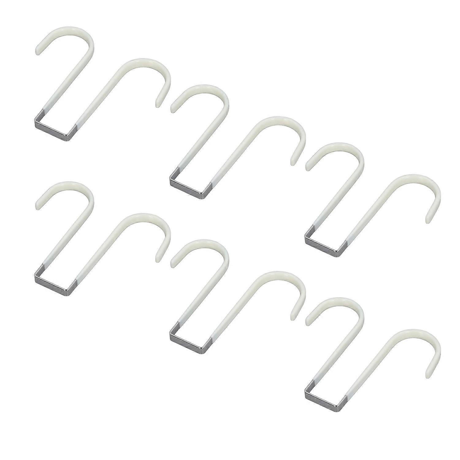 Türhaken-set Mit 6 Doppelseitigen Haken Für Handtücher, Kleiderkränze, Garderobe Und Hüte Im Badezimmer