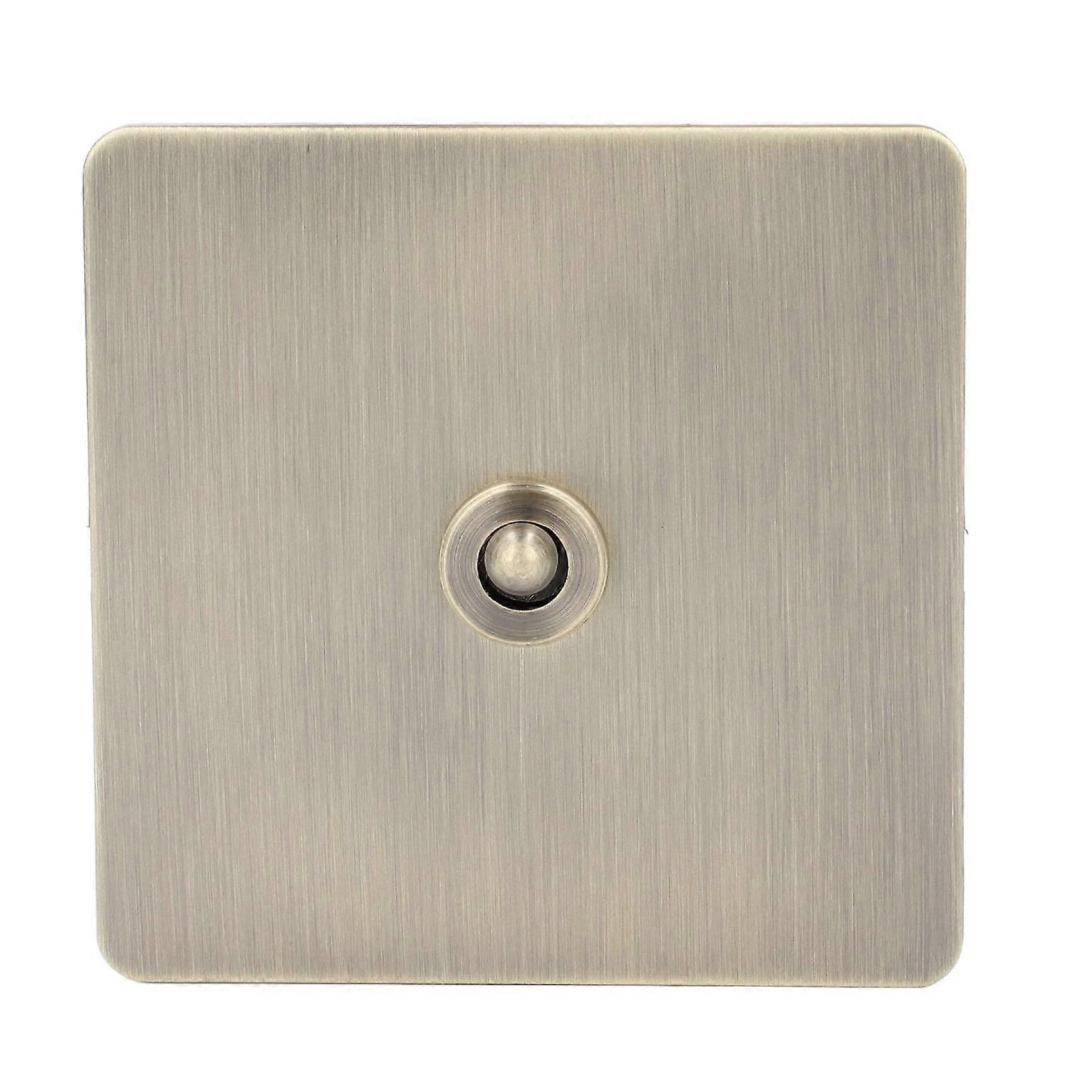 Ac250v Kippschalter, 1-fach, 2-wege-leistungsschalter, Antikbronze-textur, Edelstahl-frontplatte, Einzeln
