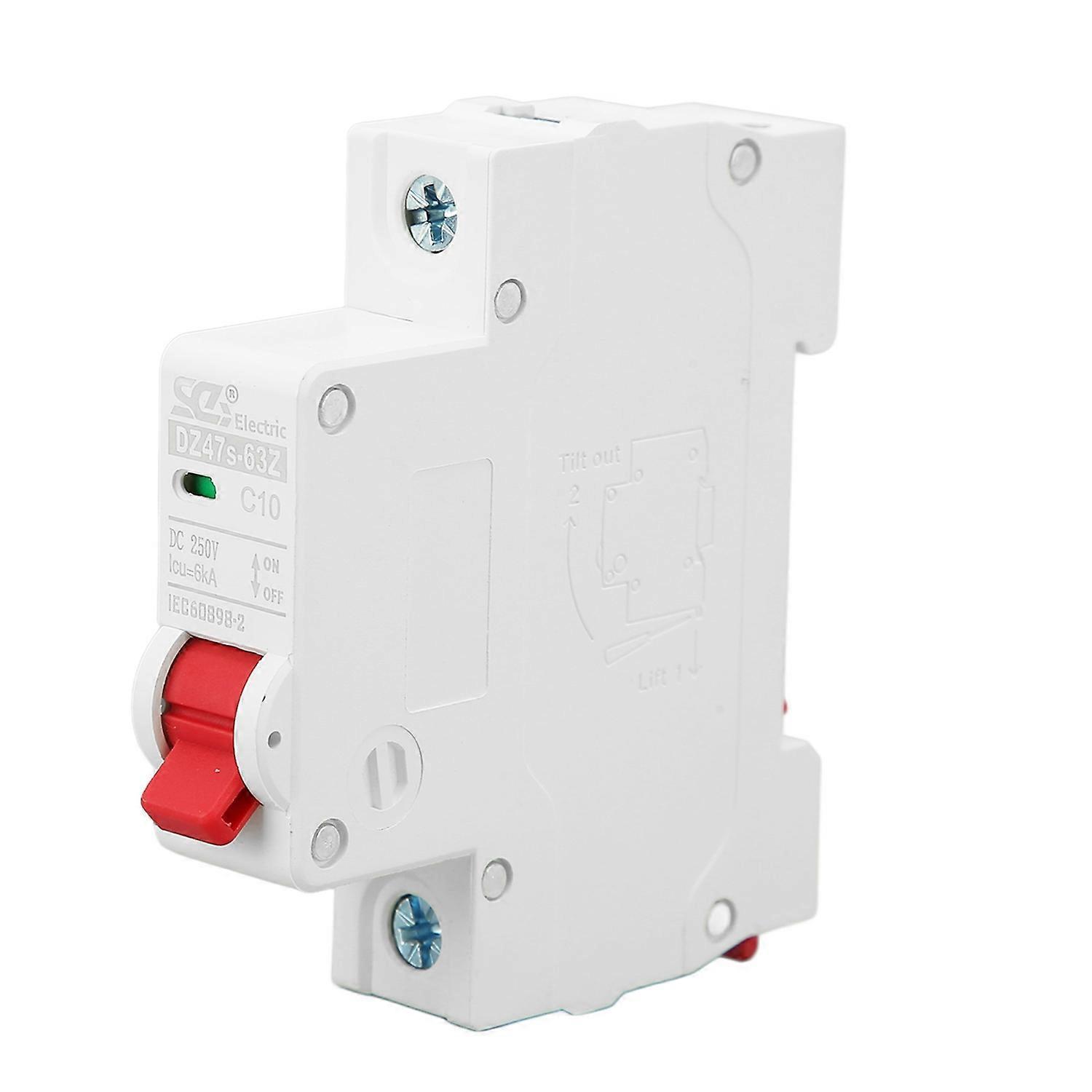 Dc-leistungsschalter Mit Kurzschluss- Und Überlastschutz, Miniatur-leistungsschalter Für Pv-anlagen, 250 V, 10
