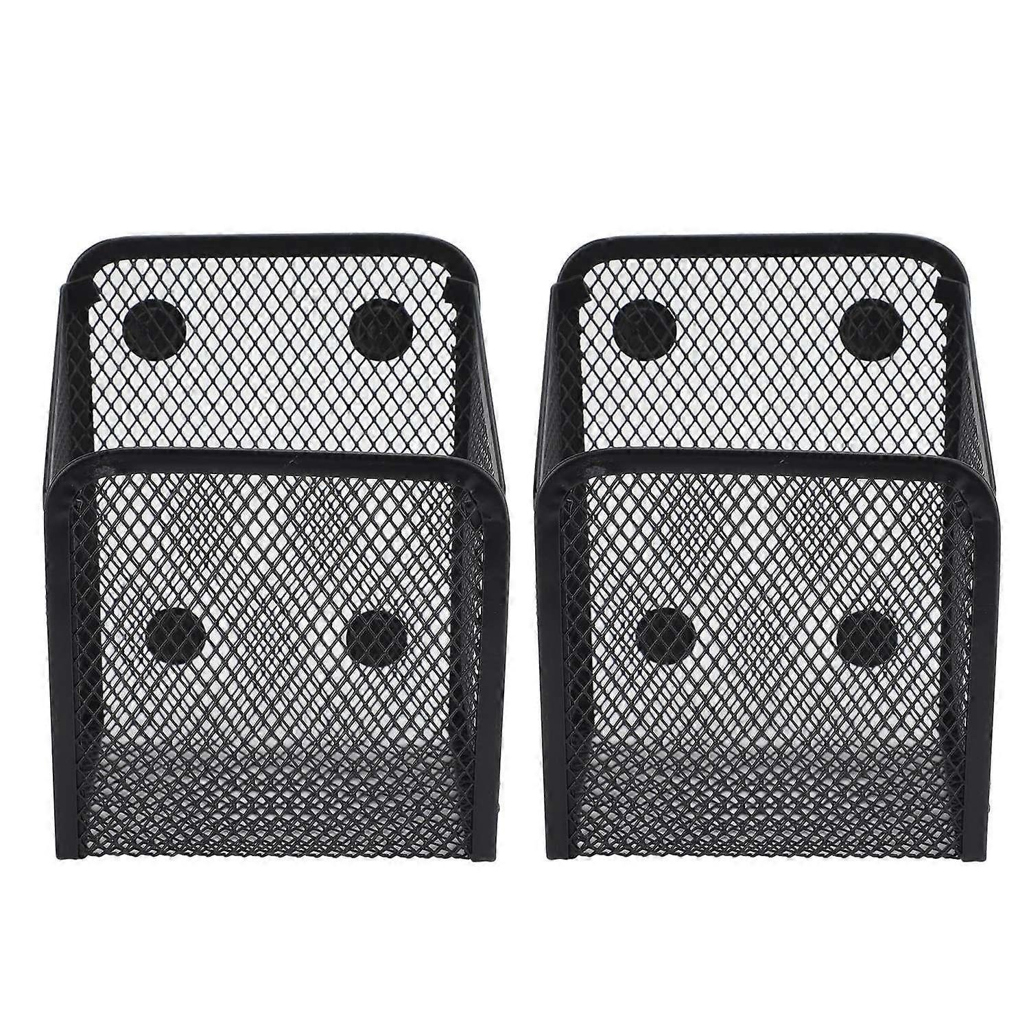 Magnetischer Stiftehalter, Multifunktionaler Aufbewahrungskorb Aus Metallgewebe Für Schreibwaren, Geeignet Für Kühlschrank, Trockenraum Usw.