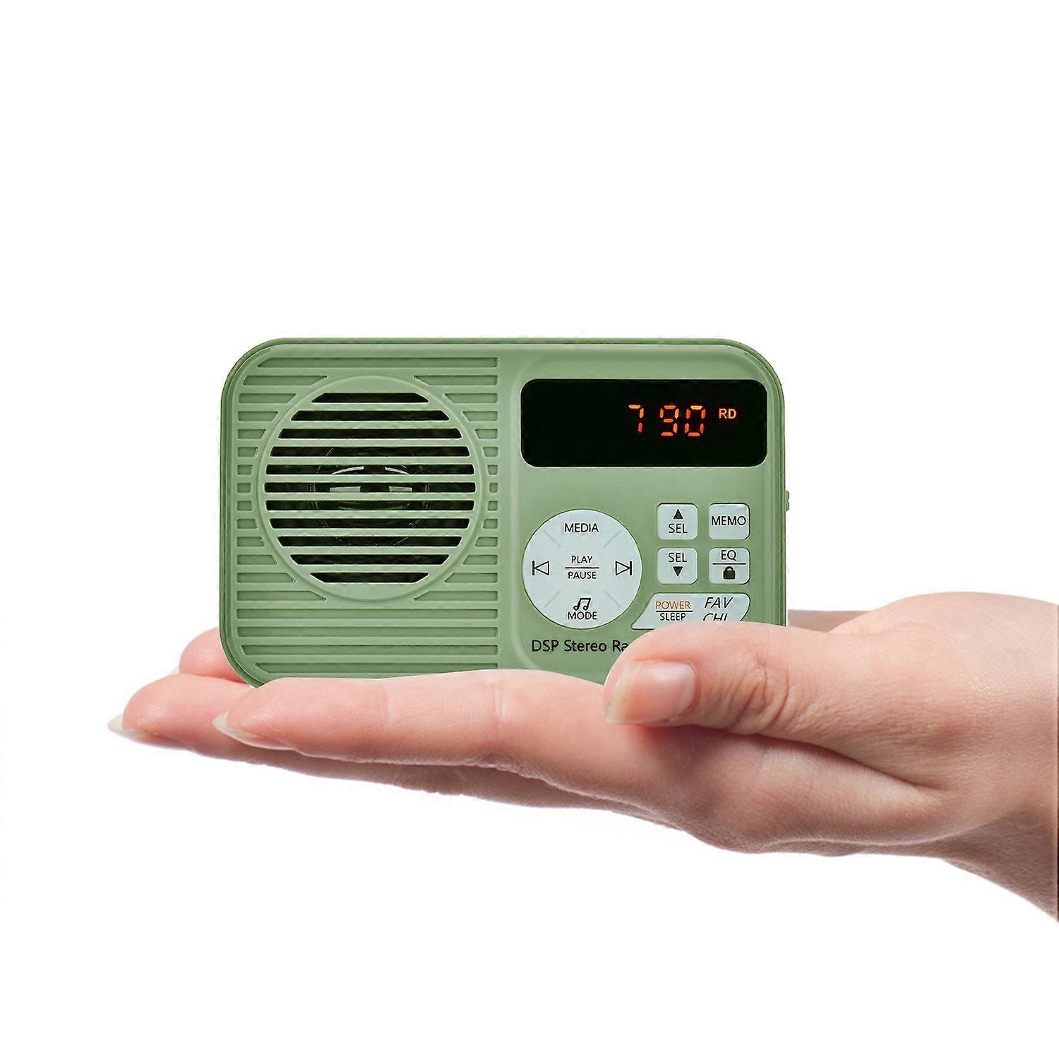 Hanrongda Hrd-231 Tragbares Fm-radio Mit Kabellosem Bluetooth-lautsprecher, Tf-kartenleser Und Multifunktionsradio