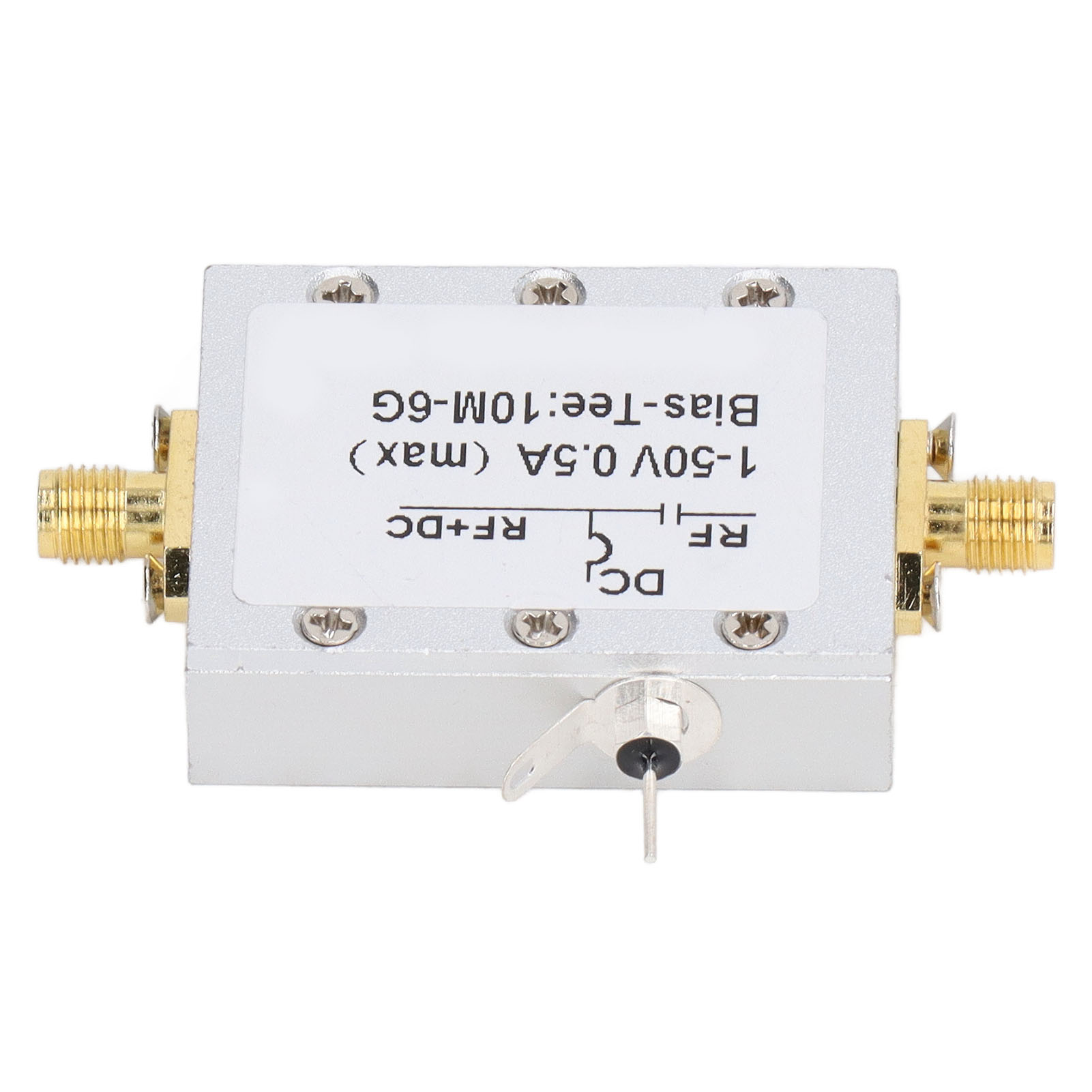 Bias-tee 10 Mhz–6 Ghz Breitband-hochfrequenz-mikrowellen-koaxialkabel Software Fm Dc 1–50 V