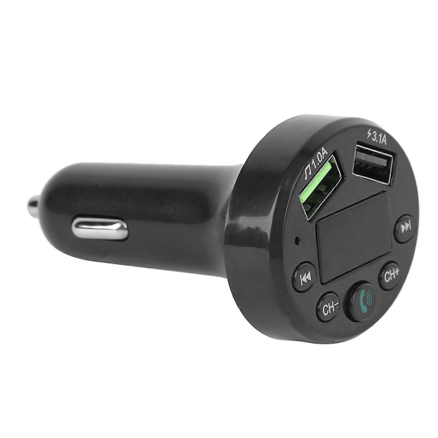 E6 Auto-fm-transmitter Bluetooth-freisprecheinrichtung Mit Led-display Und Usb-anschluss