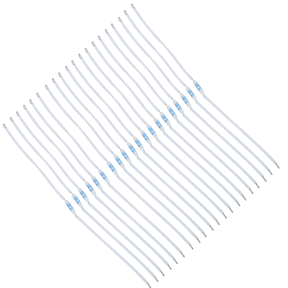 20 Stück 250v 10a Hf-keramiksicherung, Abschalttemperatur-thermosicherung Für Haushaltsgeräte (240 Mm / 9,4 Zoll, 185 °c)