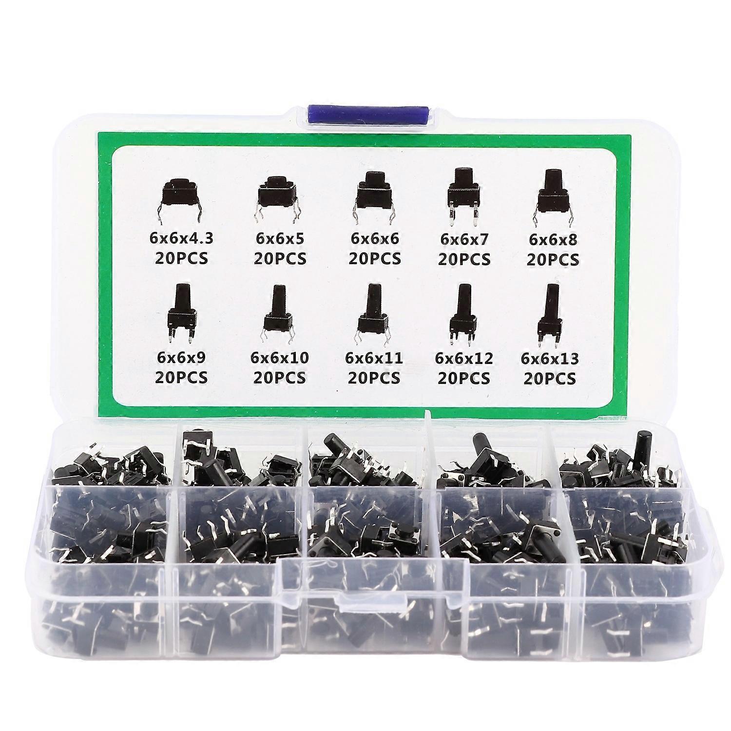 200 Stück Taktile Druckknopfschalter-mini-controller Für Tv, Audio, Computer Und Elektronische Produkte