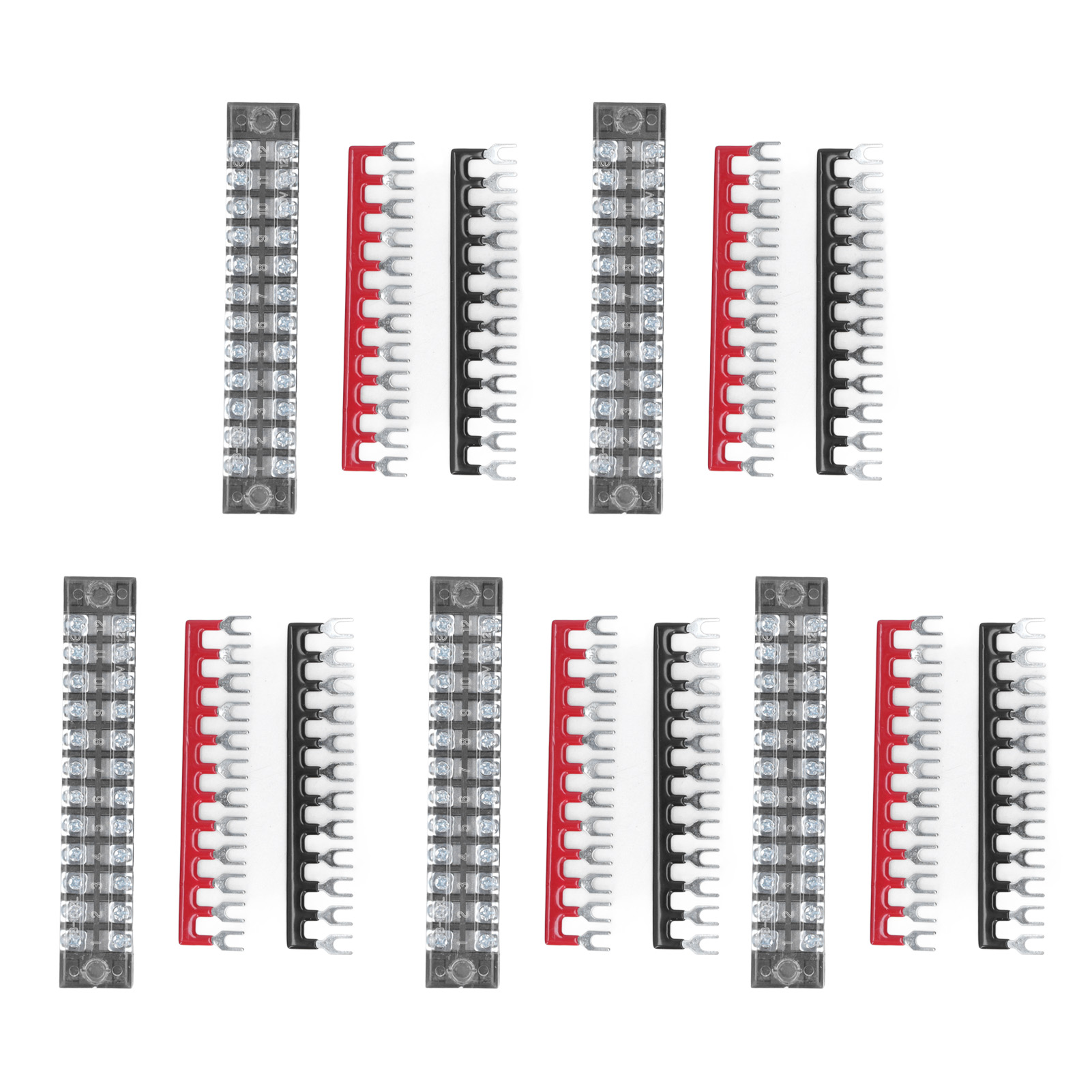 5er-pack 12-polige Stromanschlussklemmen Mit Jumperblock-klemmenleiste, 15 A, 600 V