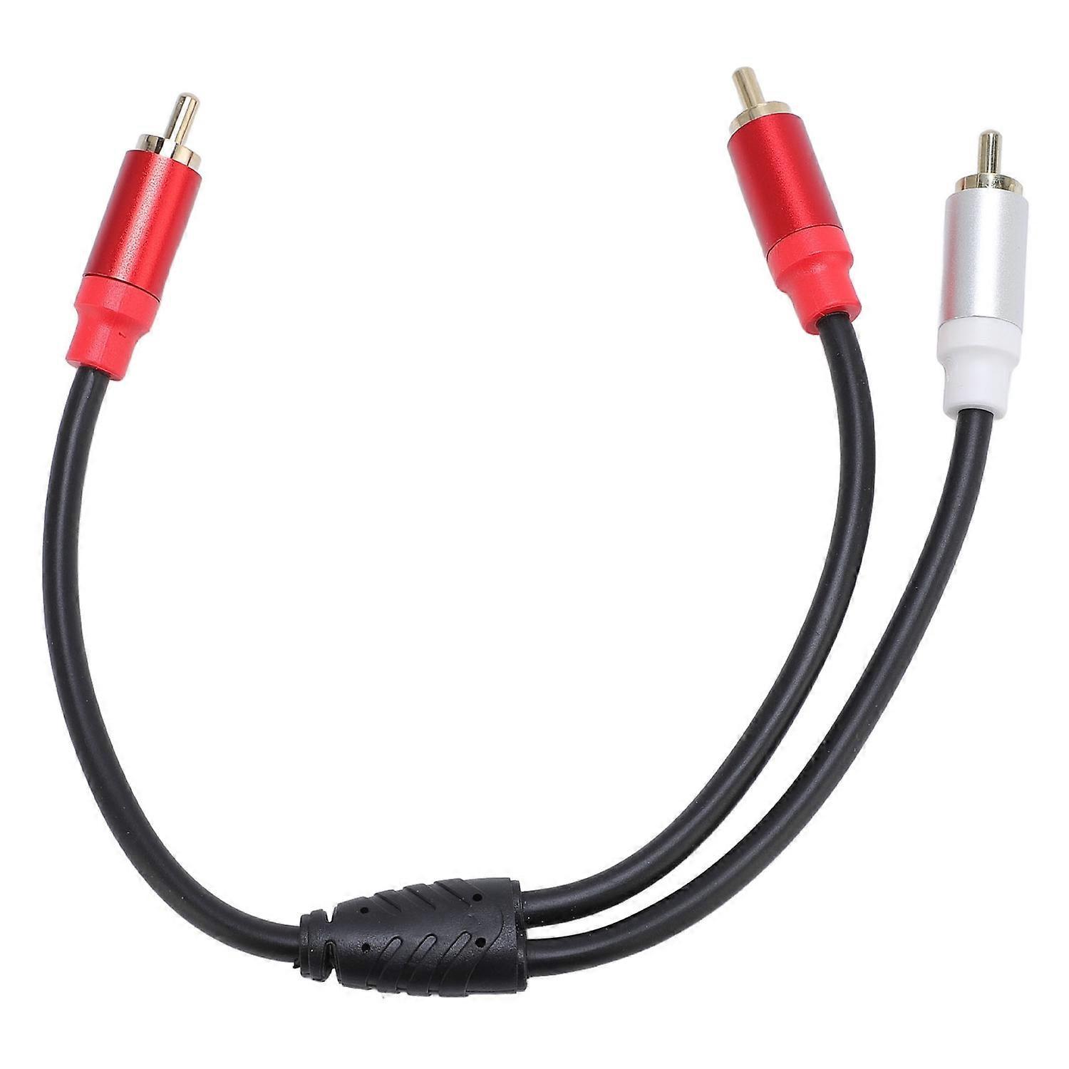 11,8 Zoll (30 Cm) Langes Y-kabel Mit 1 Stecker Auf 2 Steckern Für Subwoofer, Geeignet Für Dvd-player, Fernseher Und Hdtv.