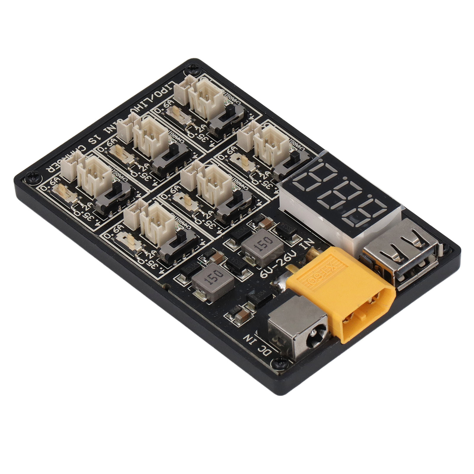 1s Akku-ladeplatine 6 In 1 Hocheffizientes Lipo-akku-ladegerät Plattenbalancer-ladeplatine