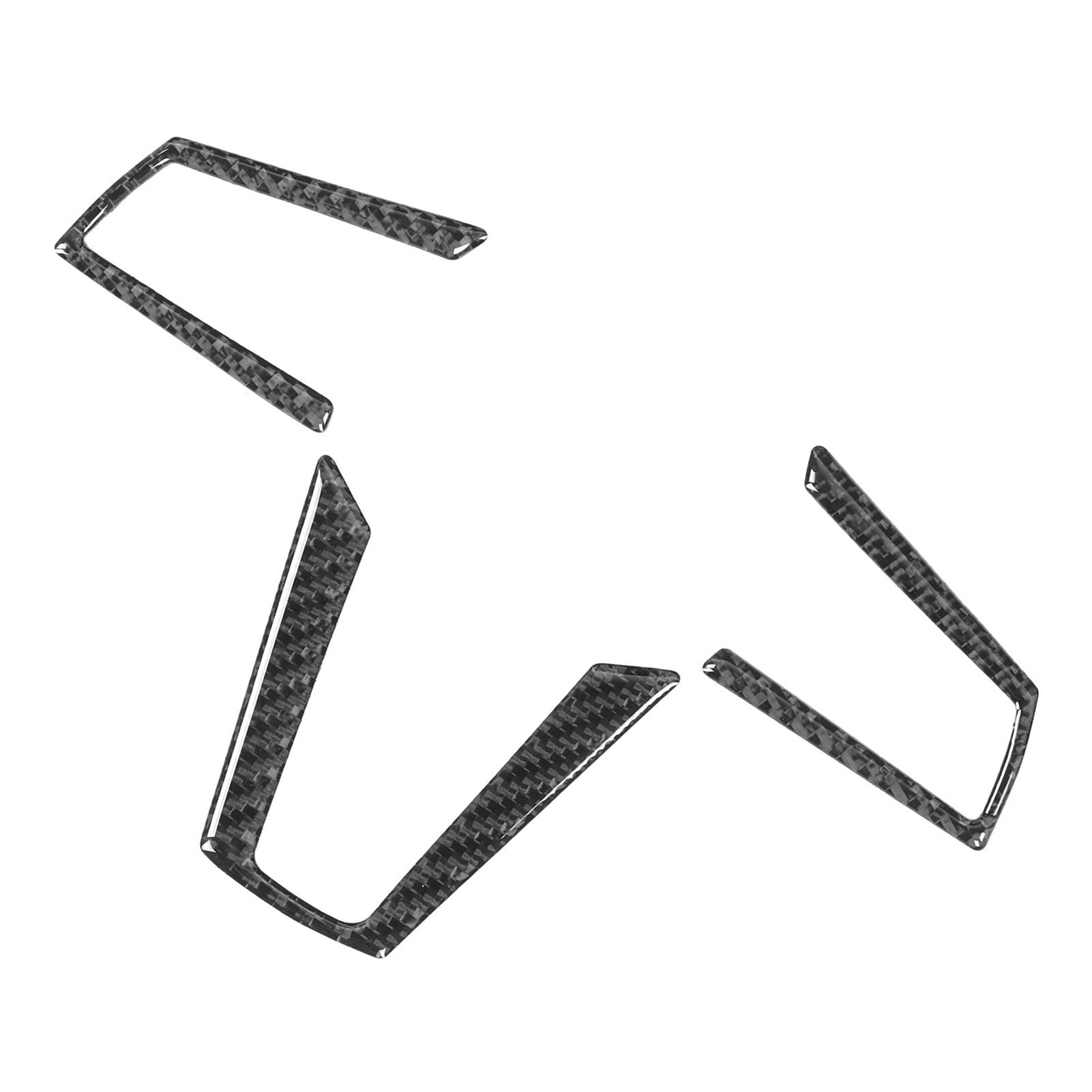 3-teiliges Set Lenkradknopf-rahmenverkleidung Aus Kohlefaser, Passend Für Mazda Mx‑5 Nd 2016‑2020