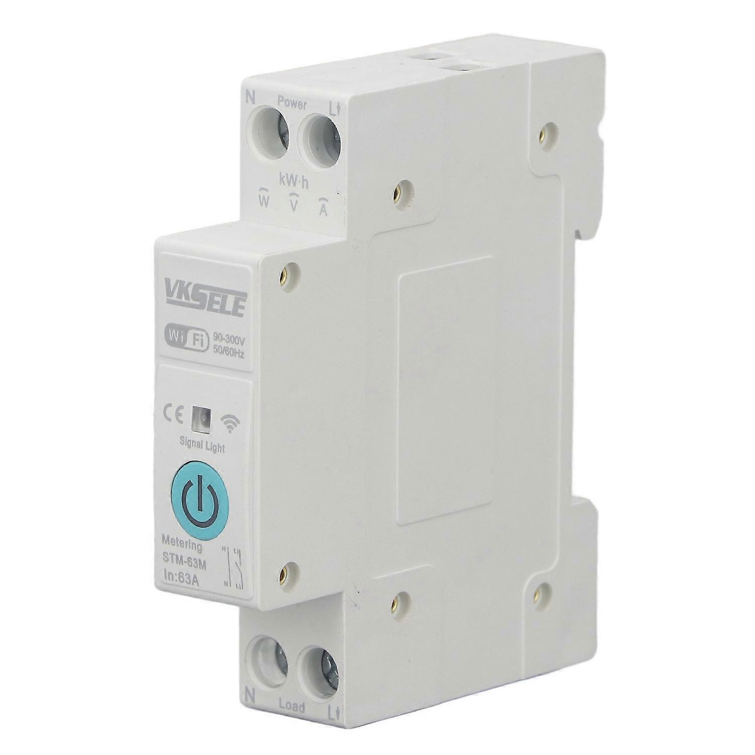 Intelligenter Wlan-schalter 1p 63a Mit Manueller Fernbedienung Und Sprachsteuerung Sowie Leistungsmessung Für Tuya 90