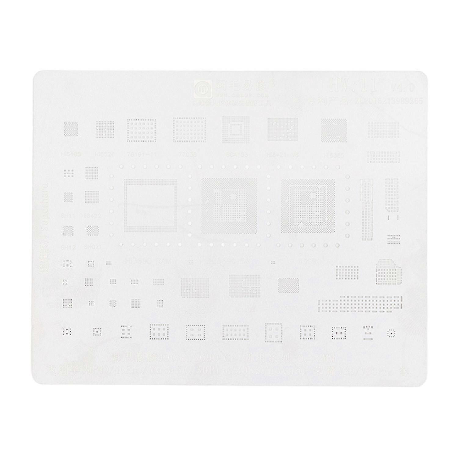 Reballing-schablone Für Mehrere Ic-steckplätze, Cpu-montageschablone Für Huawei P40