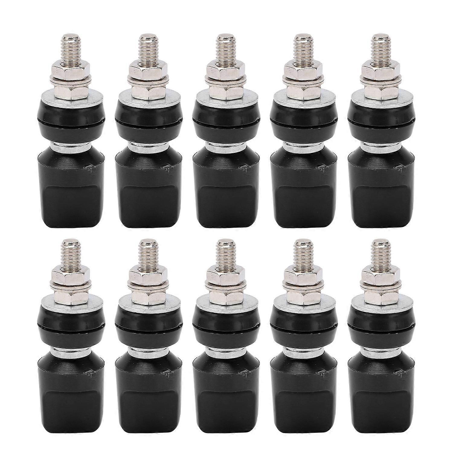 J.50019 (1) Stromanschlussklemme M6 60a, Vernickelte Messing-anschlussklemmen Mit 4 Mm Ba