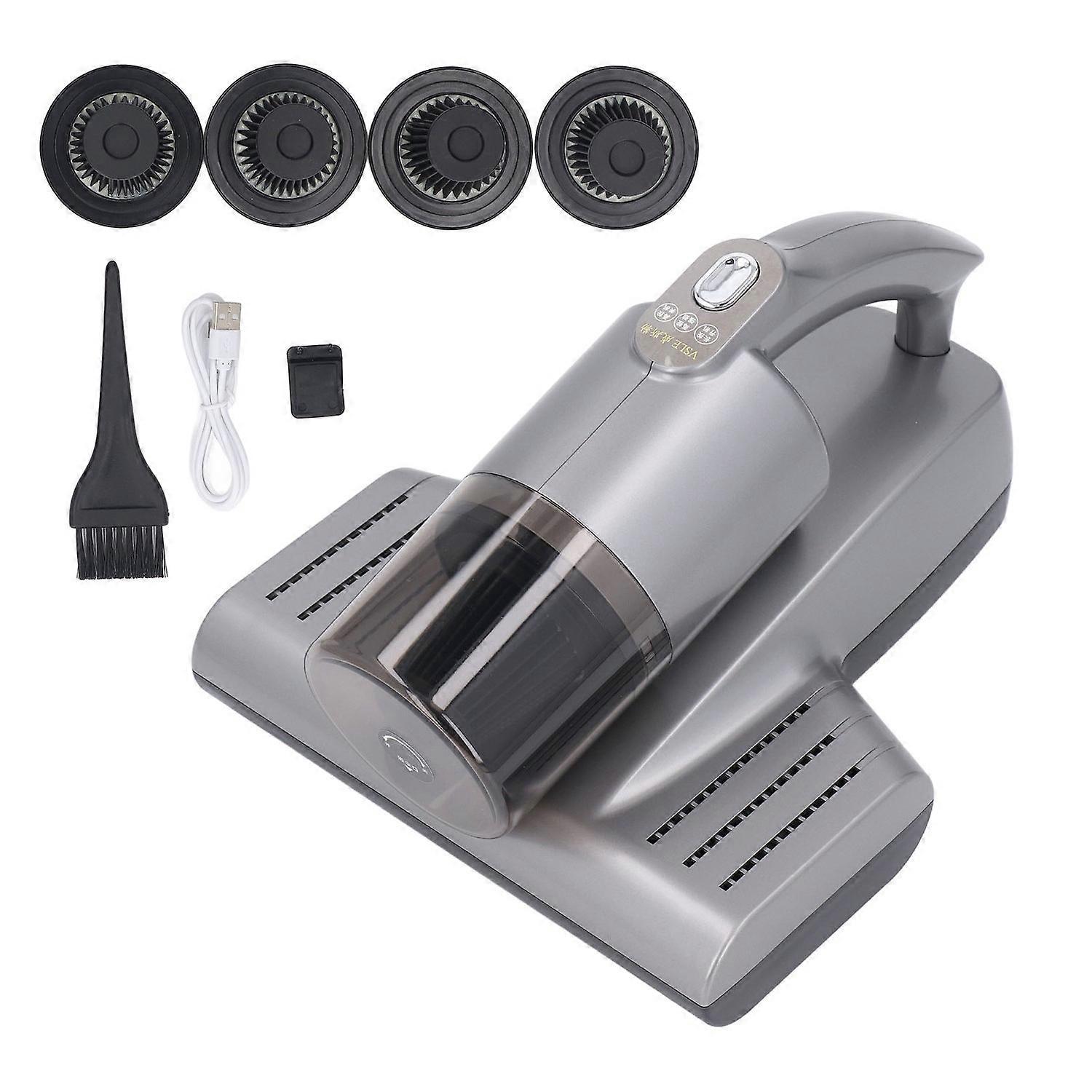Matratzen-staubsauger, 15 Kpa Saugkraft, 57.000 U/min, Kabelloser Handstaubsauger Mit Uv-c-licht Und Ultraschall