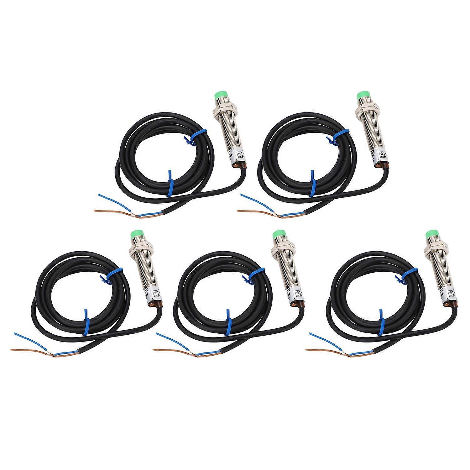 5 Stück Näherungsschalter M12x1, 2-adrig, Normalerweise Geschlossen, 4 Mm Erfassung, Ip65, Näherungsschalter-detektor 10‑