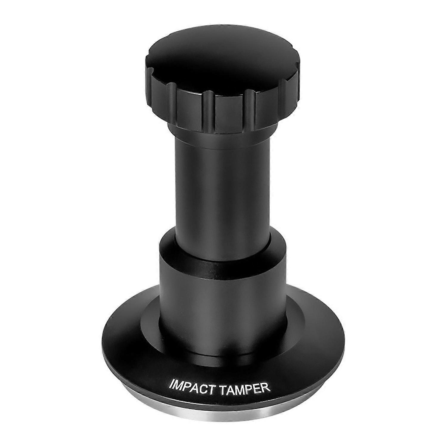 58-mm-kaffeetamper Mit Geriffelter Basis, Einstellbarer Druck Von 25–35 Lb, 4-feder-system, Abnehmbarer Espressotamper