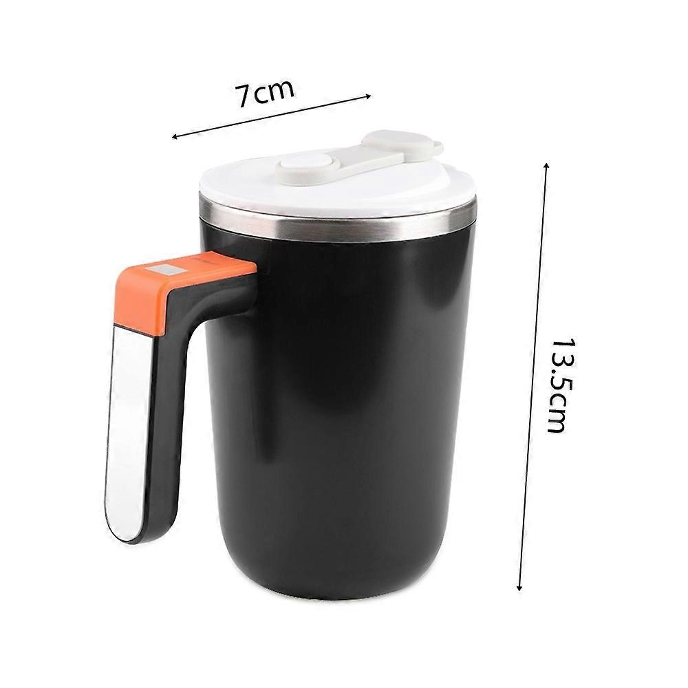 300-ml-selbstumrührbecher, Magnetischer Kaffeemixer Mit Deckel, Wiederaufladbar, Edelstahl 304 (innenbehälter)