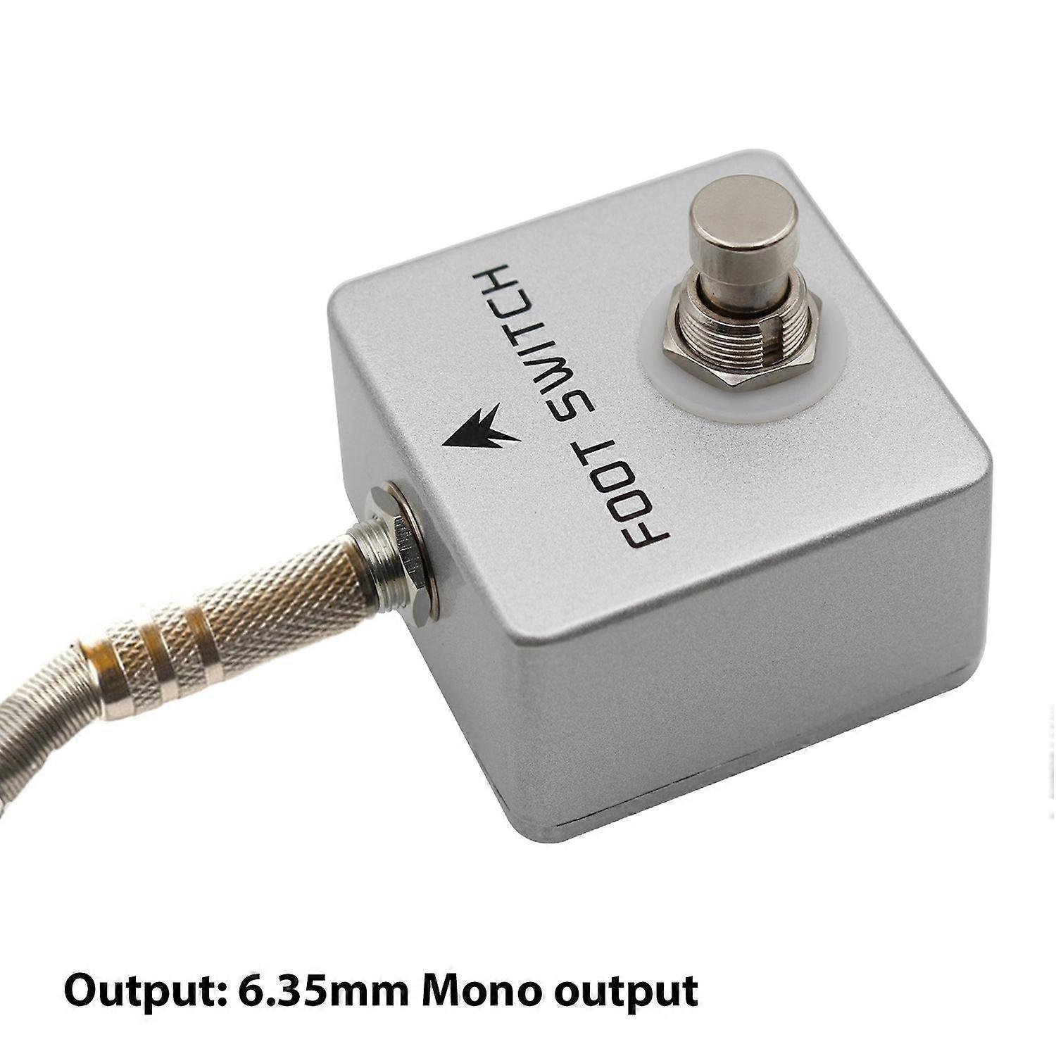 Moskyaudio Fußschalter Für Verstärkerkanäle Mit Sperr- Und Speicherfunktion, Aluminiumlegierung, 6,35 Mm Mono