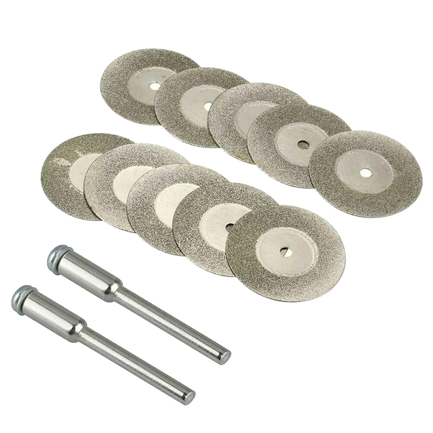 10 Stück Diamanttrennscheiben Mit 2 Verbindungsschäften, 20 Mm / 0,79 Zoll Trennscheibe