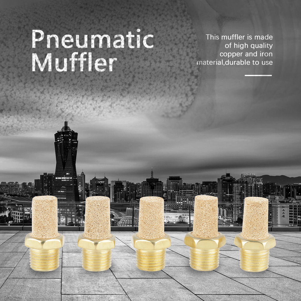 25-teiliges Set G1/8 Außengewinde Pneumatischer Luftauslass-geräuschfilter Schalldämpfer