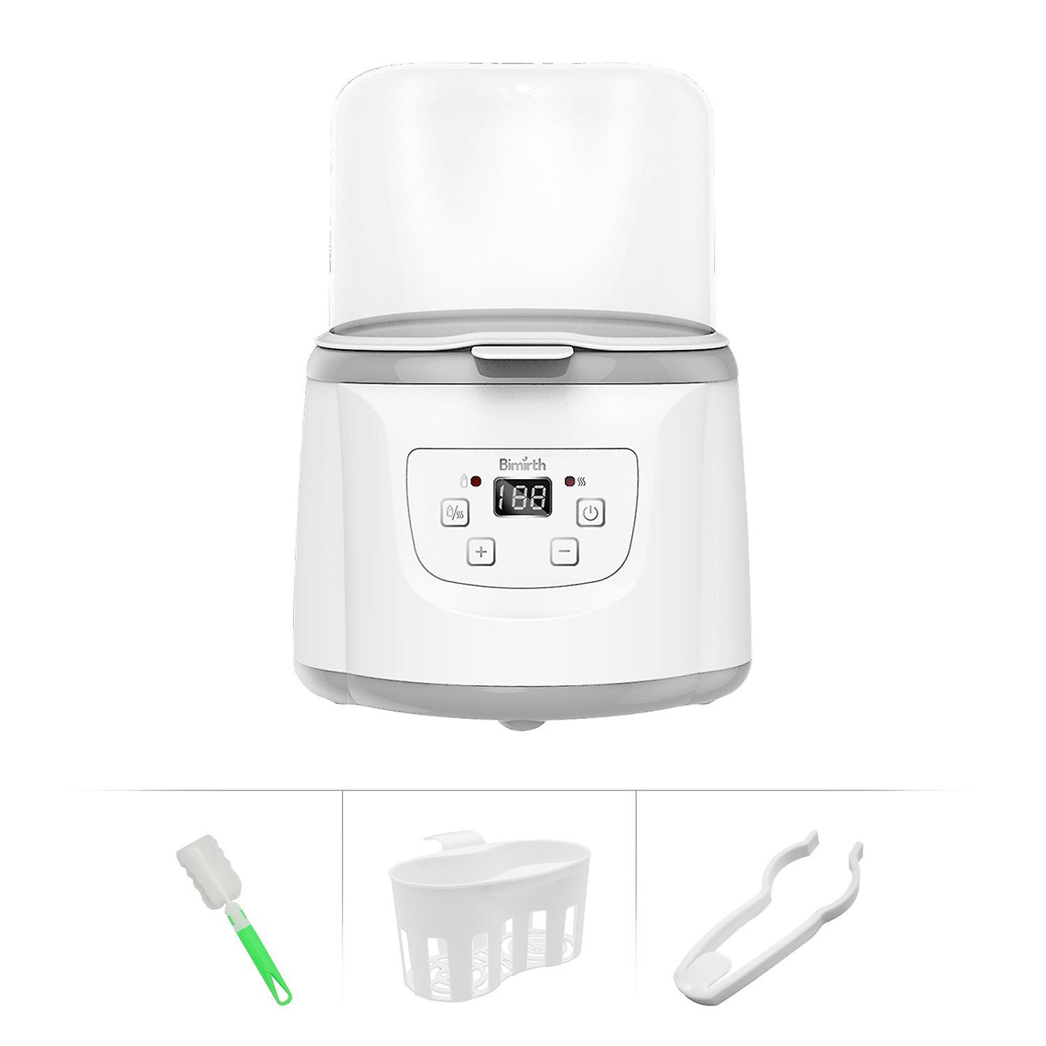 Bimirth S0117e 4-in-1 Babyflaschenwärmer, Babyflaschen-dampfsterilisator, Schnellerhitzer Für Babynahrung, 2 Flaschen