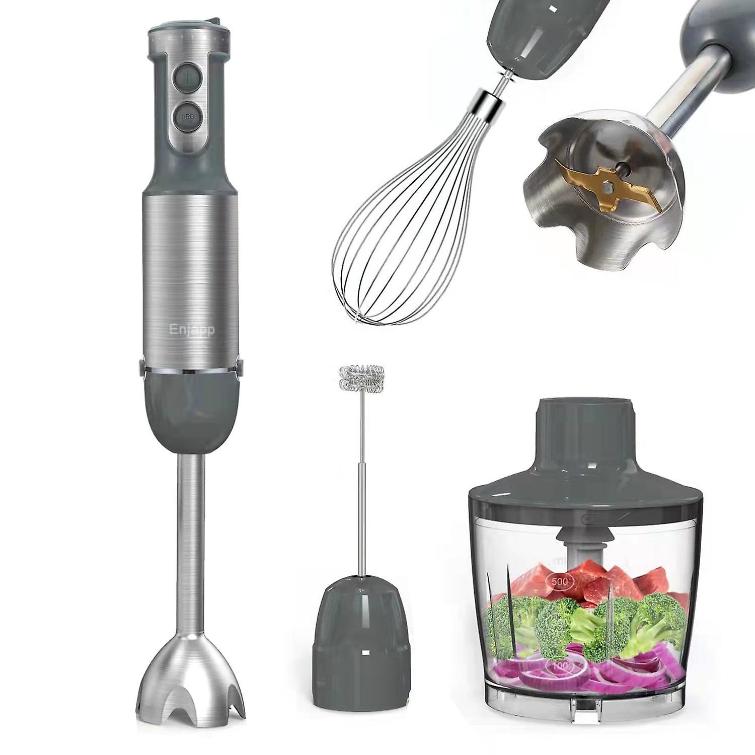Stabmixer, Milchaufschäumer, Schneebesen Mit 500-ml-zerkleinerer/600-ml-behälter