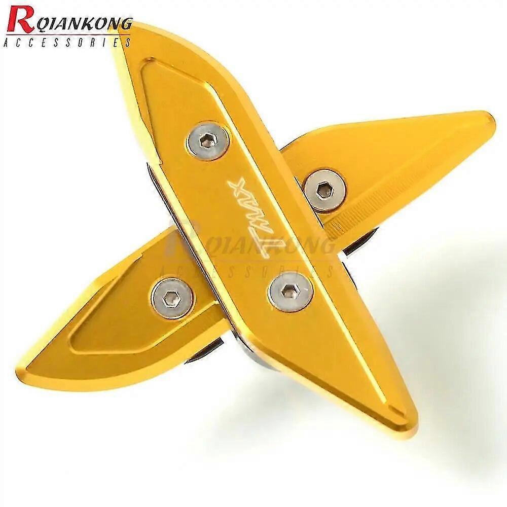 Cnc-gefräste Aluminium-seitenspiegel-lochabdeckung Für Yamaha T-max 530 (2012–2017) – Gold