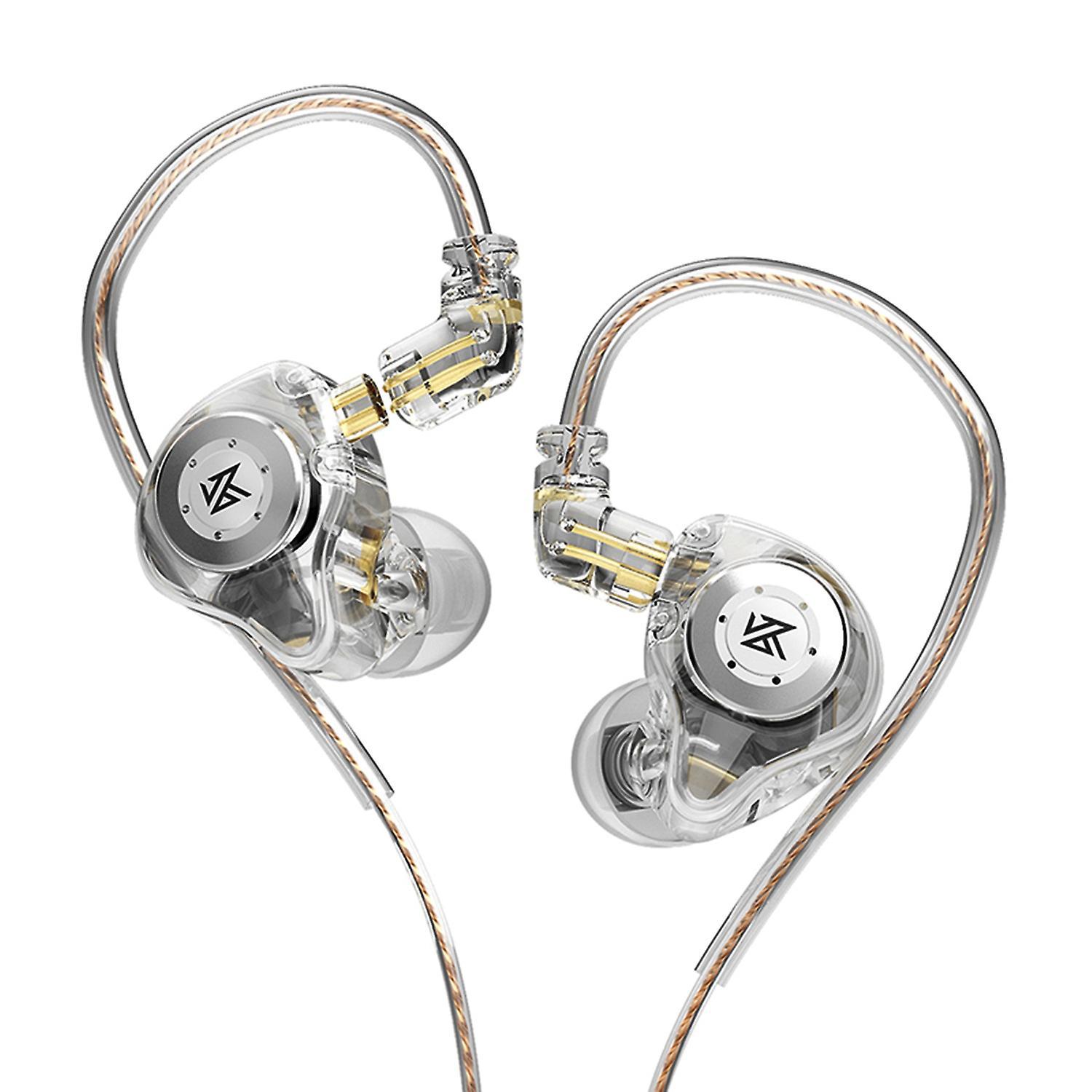 Kz Edx Pro In-ear-bühnenmonitor-kopfhörer Mit Zwei Magnetischen Dynamischen Einheiten, Shock-bass-ohrhörer Ohne Mikrofon – Weiß