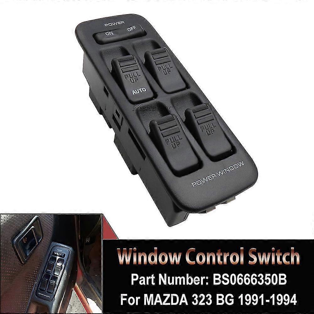 Bs0666350b Elektrischer Hauptschalter Für Fensterheber Vorne Links (fahrerseite) Für Mazda Bg Ca7130 323 1991-1994--